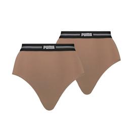 Puma 2 Pack High Waist Briefs Womens