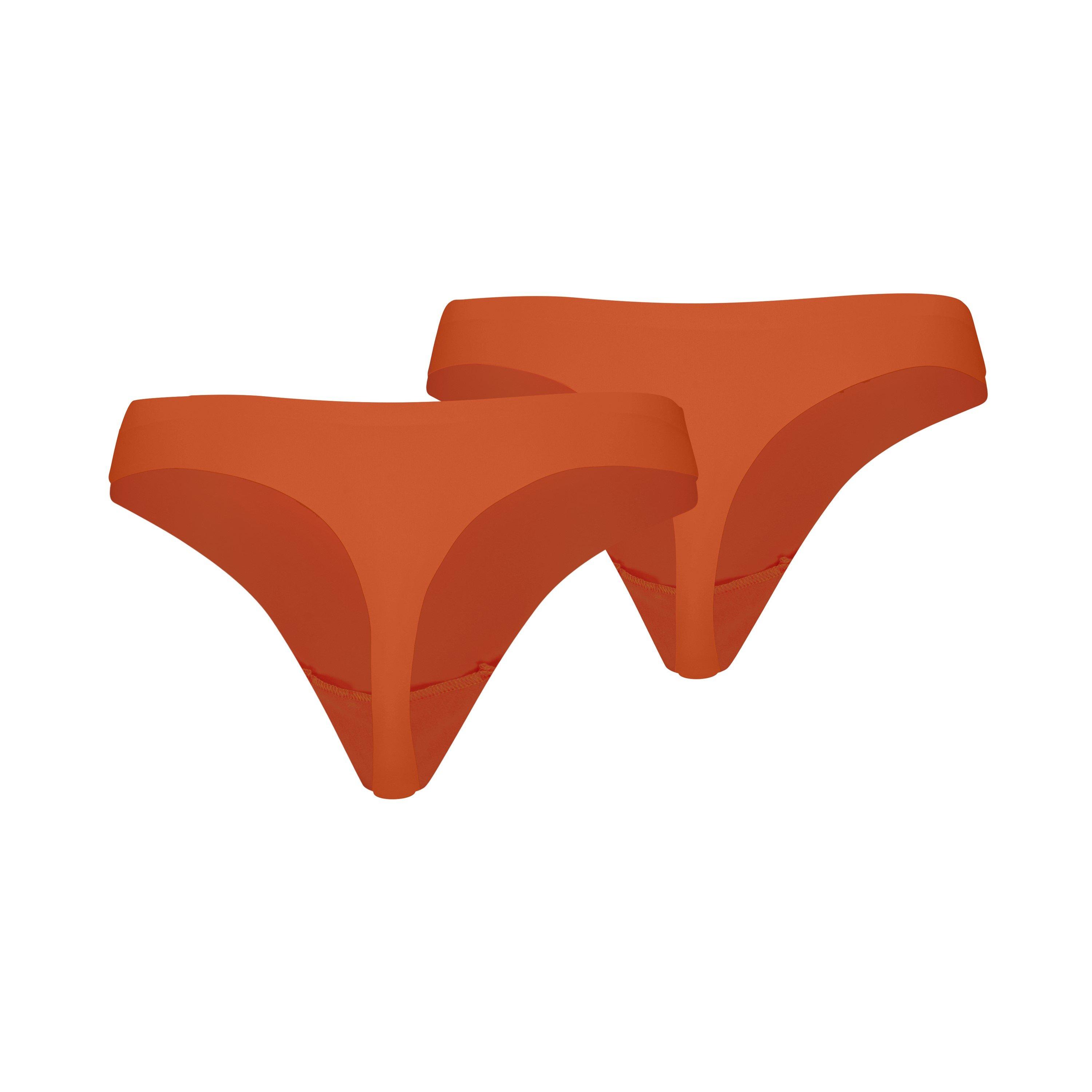Flame Orange - Puma - Women's Seamless String Thong Underwear - 2
