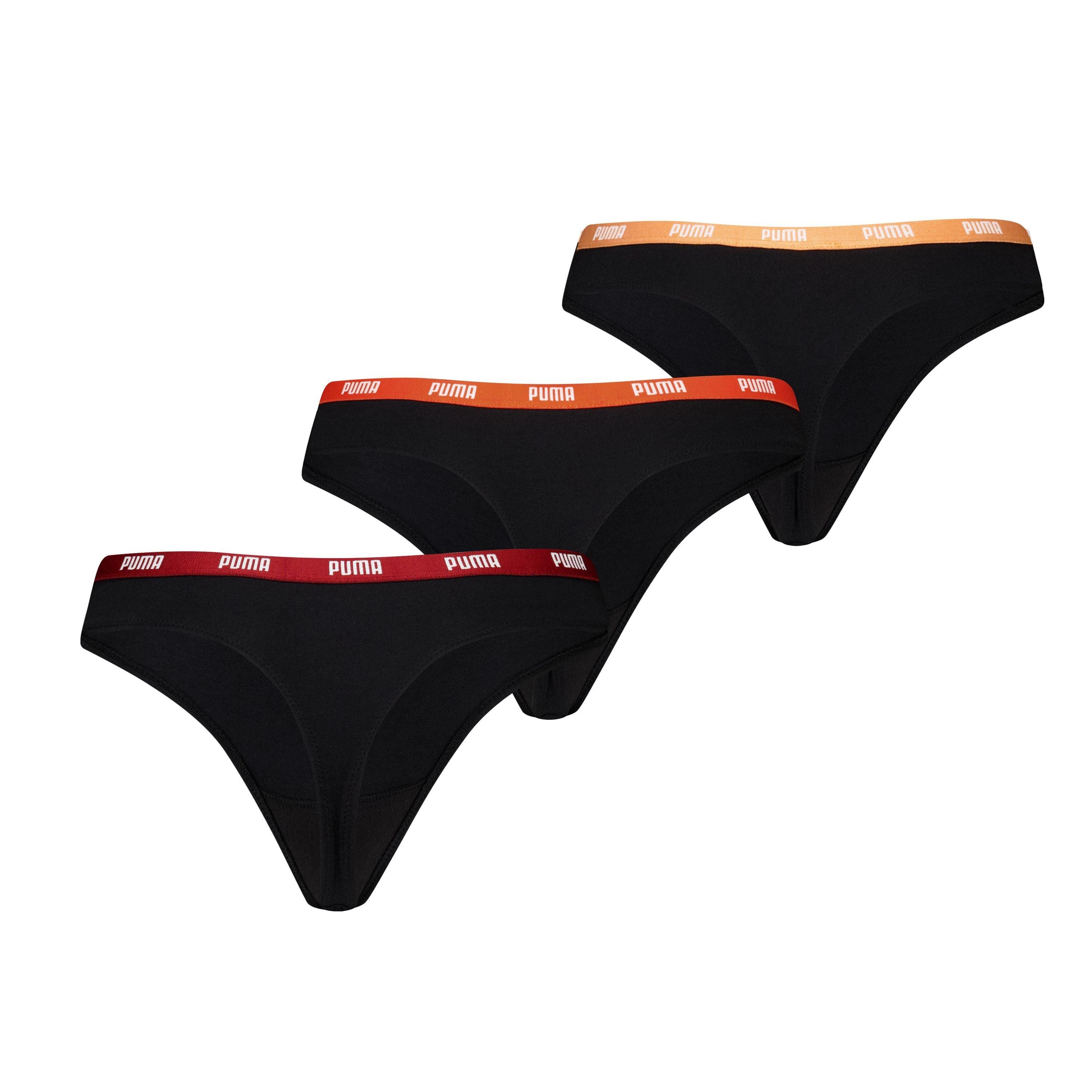 Noir/Rouge - Puma - String Thongs Underwear - 2