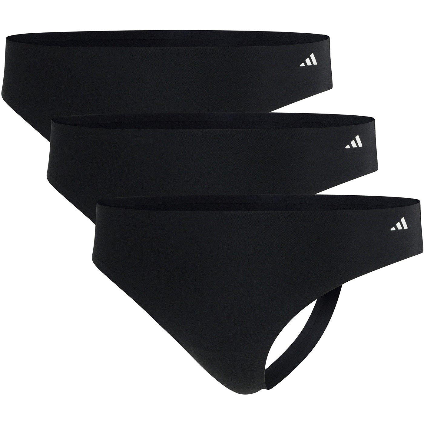 Preto - adidas - Womens 3 Pack Thongs - 1