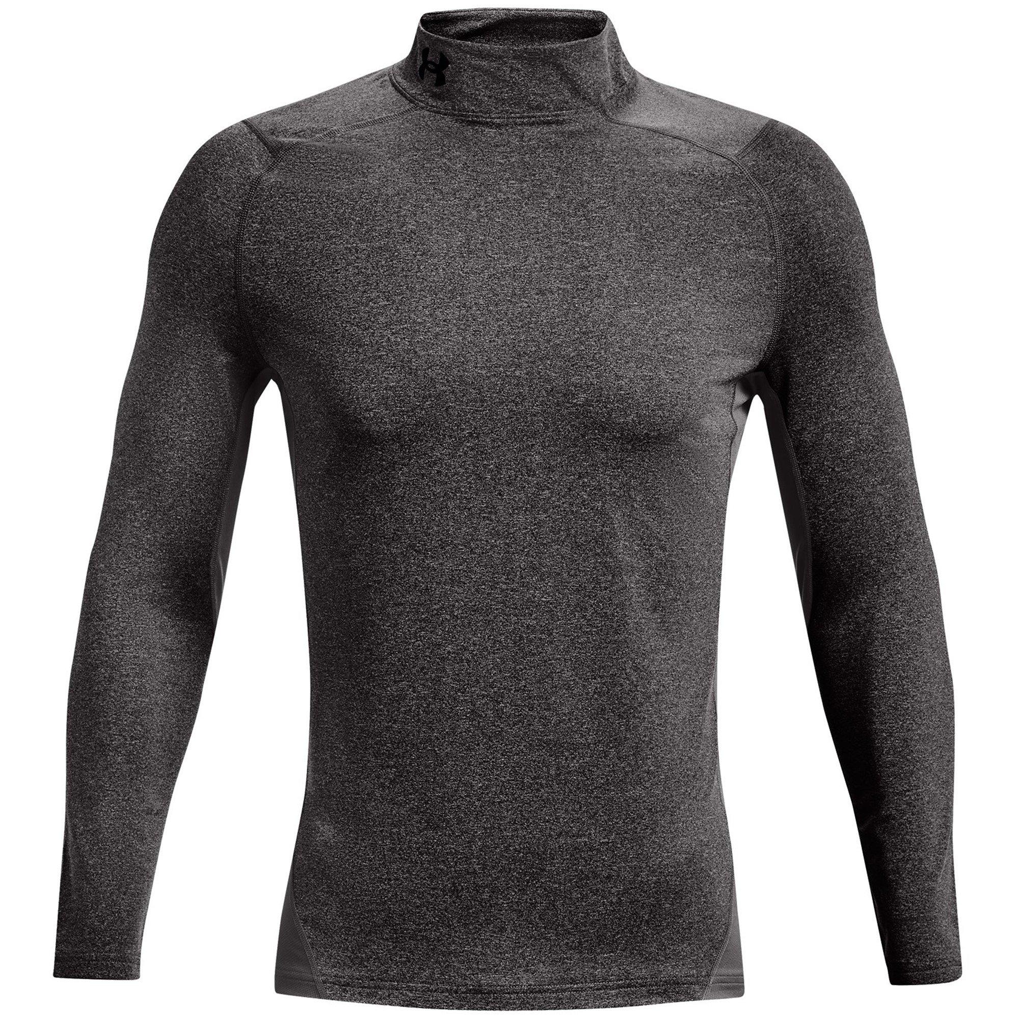 Under Armour Men's Fitted Mock Baselayer Top - Gray - XS