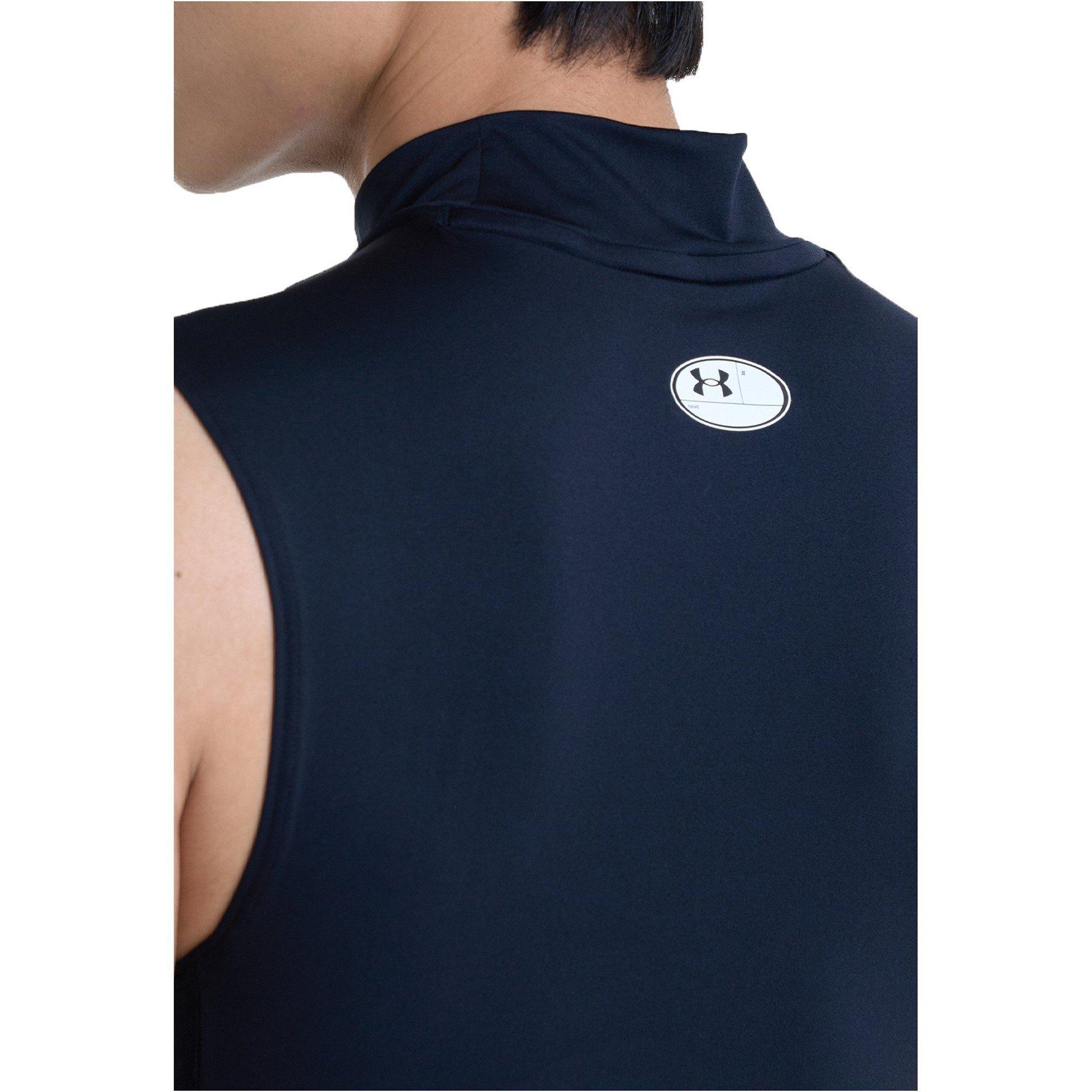 Black/White - Under Armour - Men's Comp Mock Baselayer Top - 11
