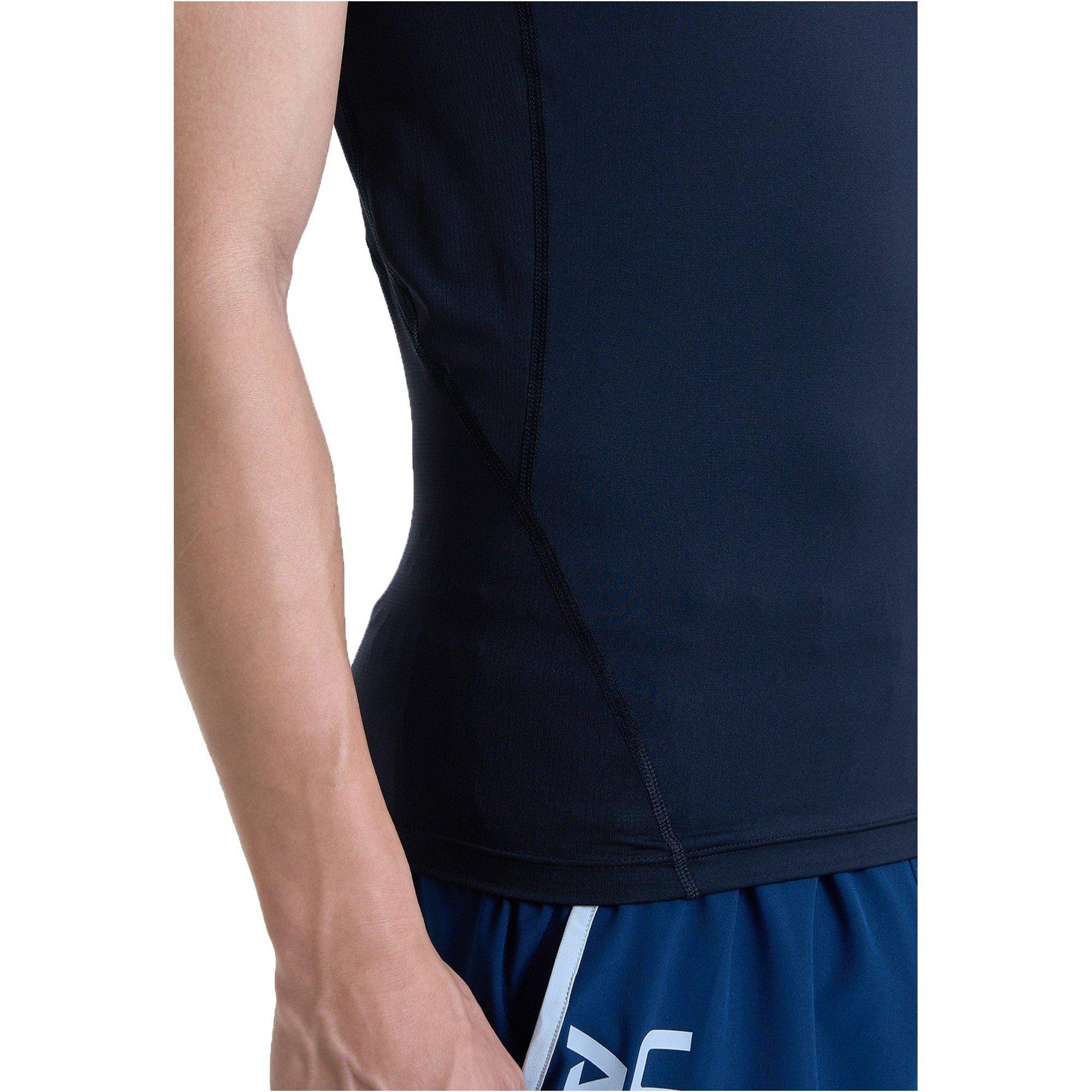 Black/White - Under Armour - Men's Comp Mock Baselayer Top - 12