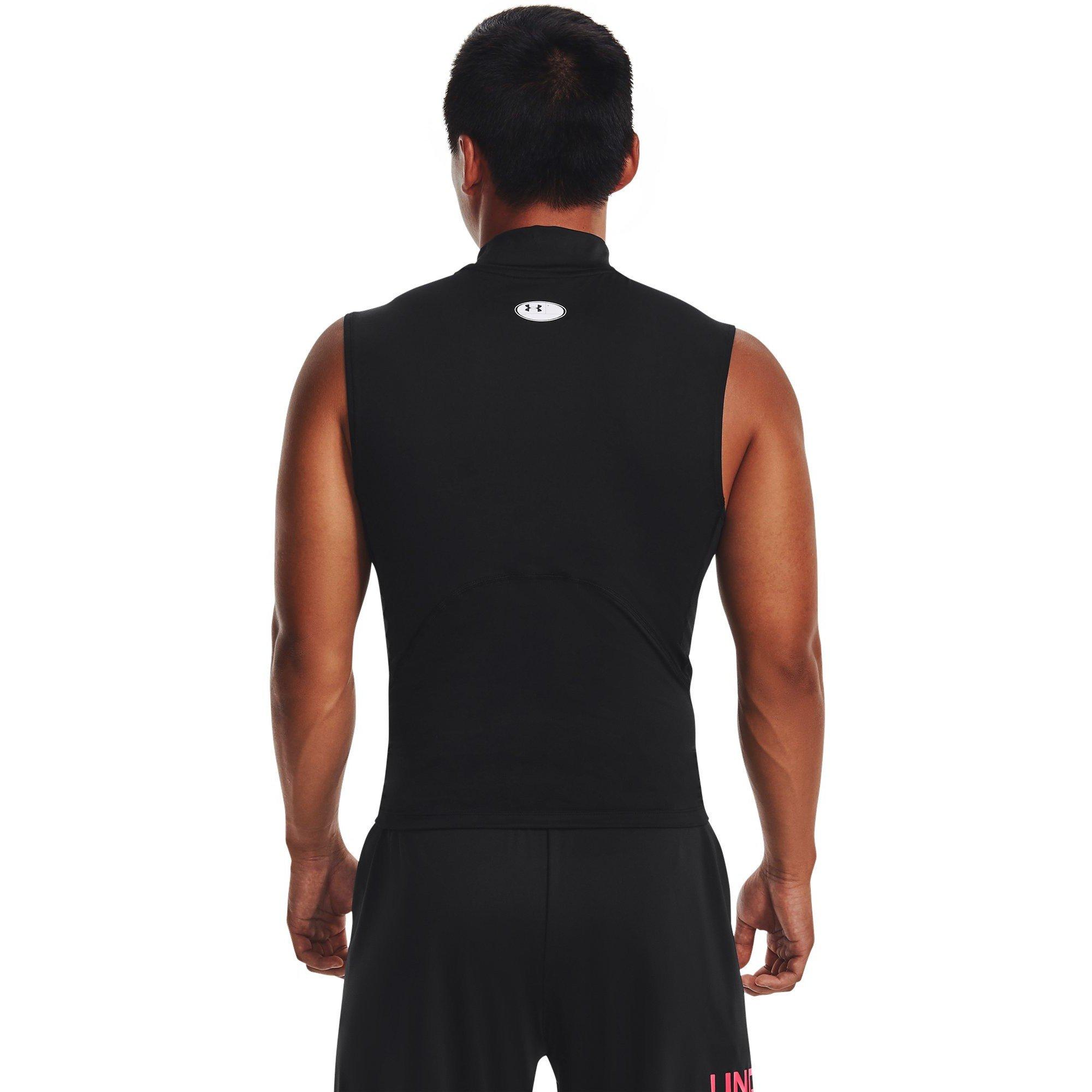 Black/White - Under Armour - Men's Comp Mock Baselayer Top - 4