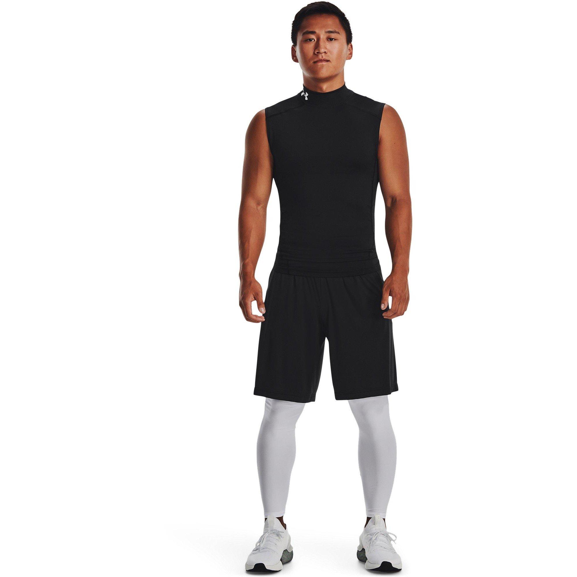 Black/White - Under Armour - Men's Comp Mock Baselayer Top - 7