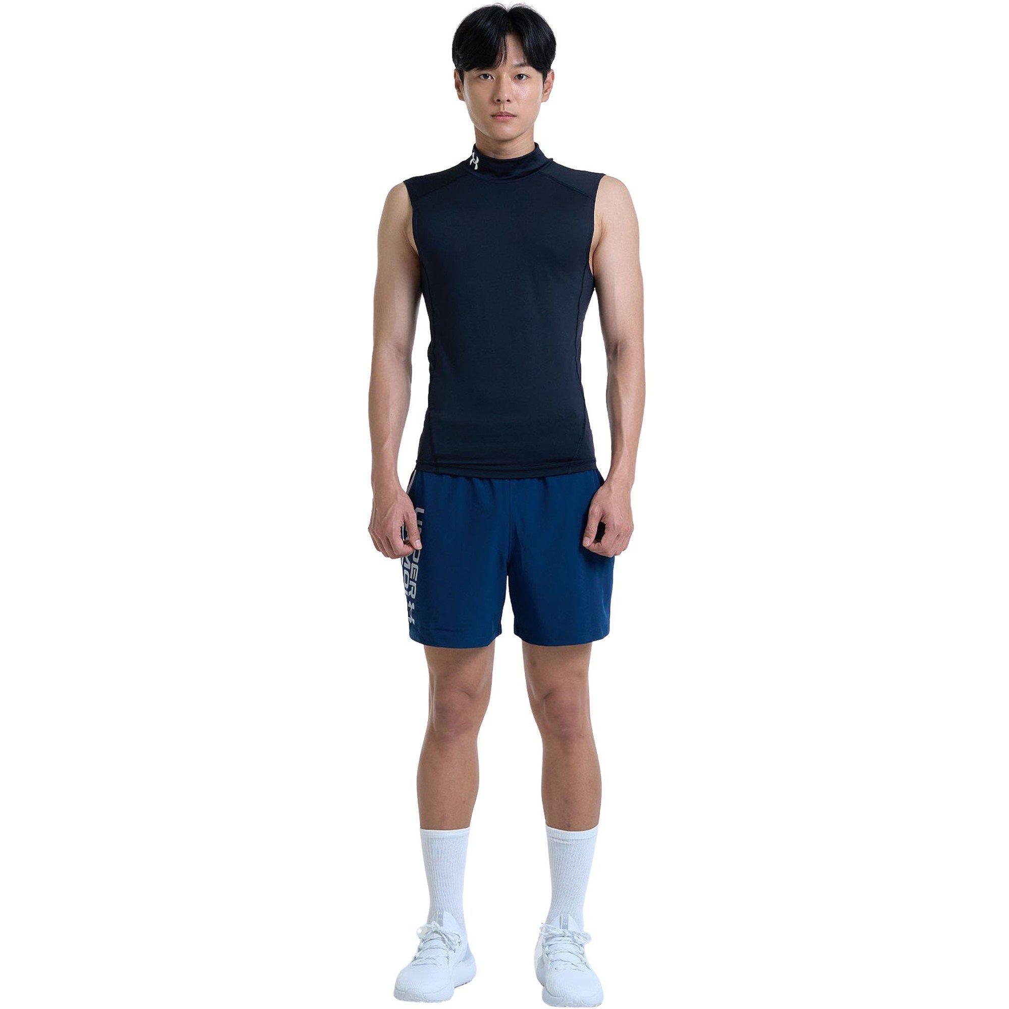 Black/White - Under Armour - Men's Comp Mock Baselayer Top - 8