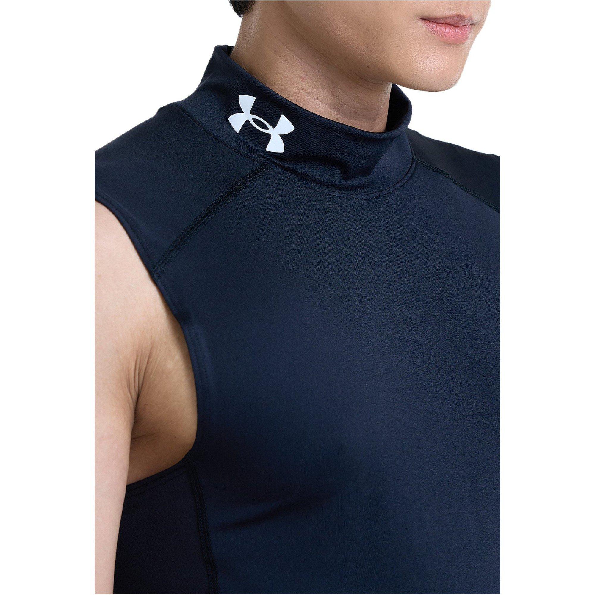 Black/White - Under Armour - Men's Comp Mock Baselayer Top - 9