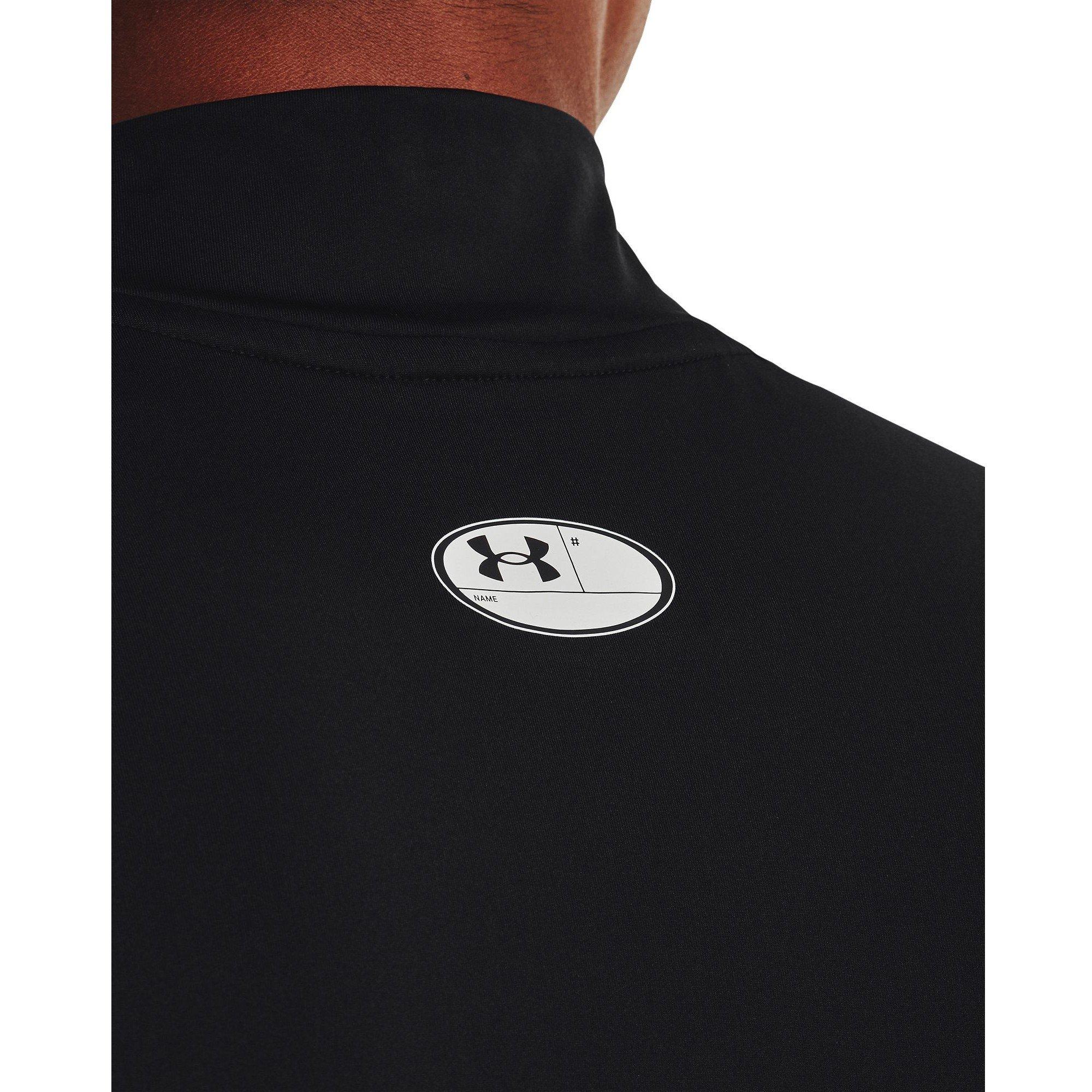 Black/White - Under Armour - Men's Comp Mock Baselayer Top - 10