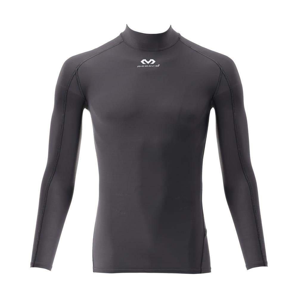 Dark Grey - McDavid - Long Sleeve Body Shirt Mock Neck - 1