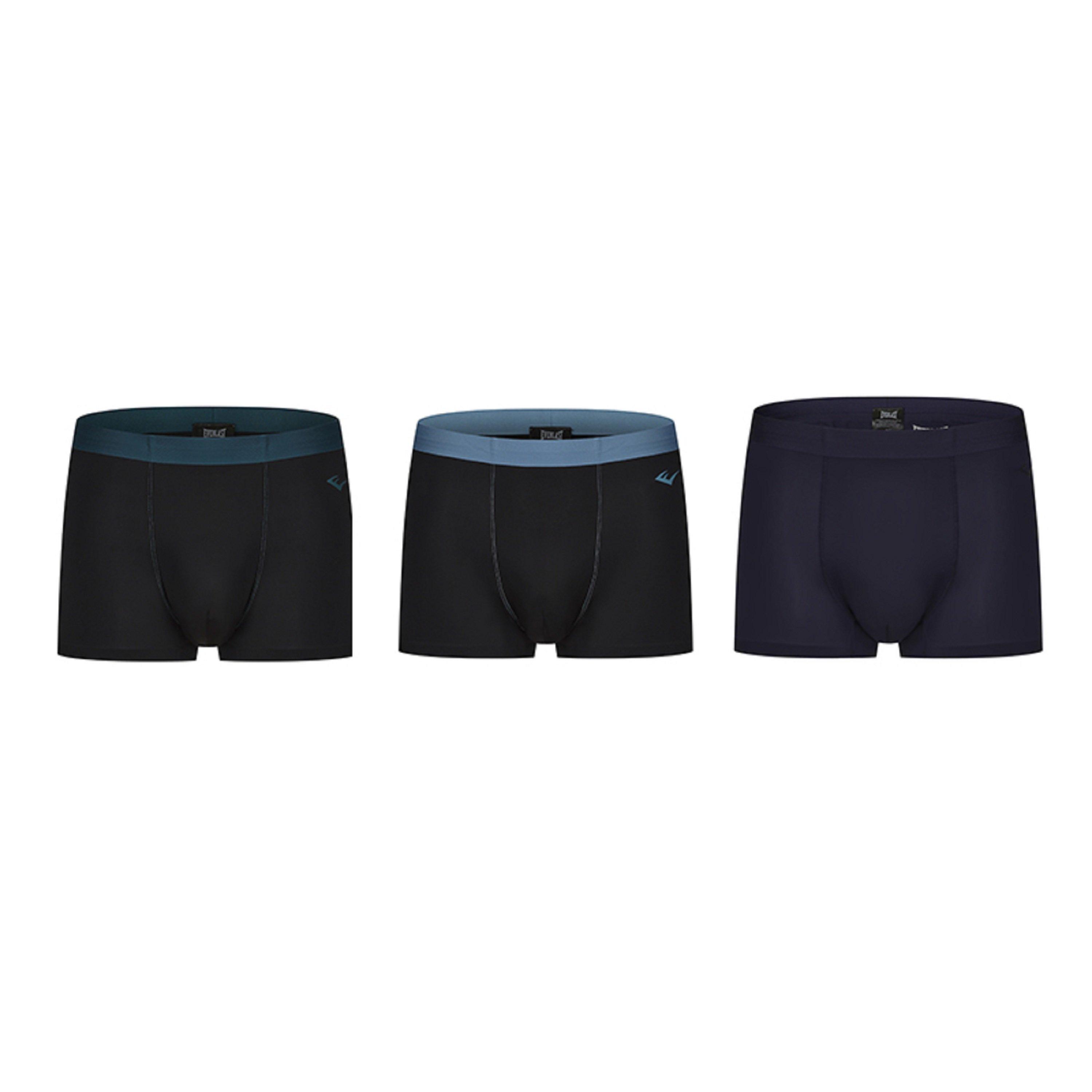 Everlast Men's 3Pk Performance Boxers - Black/ - 2X Large