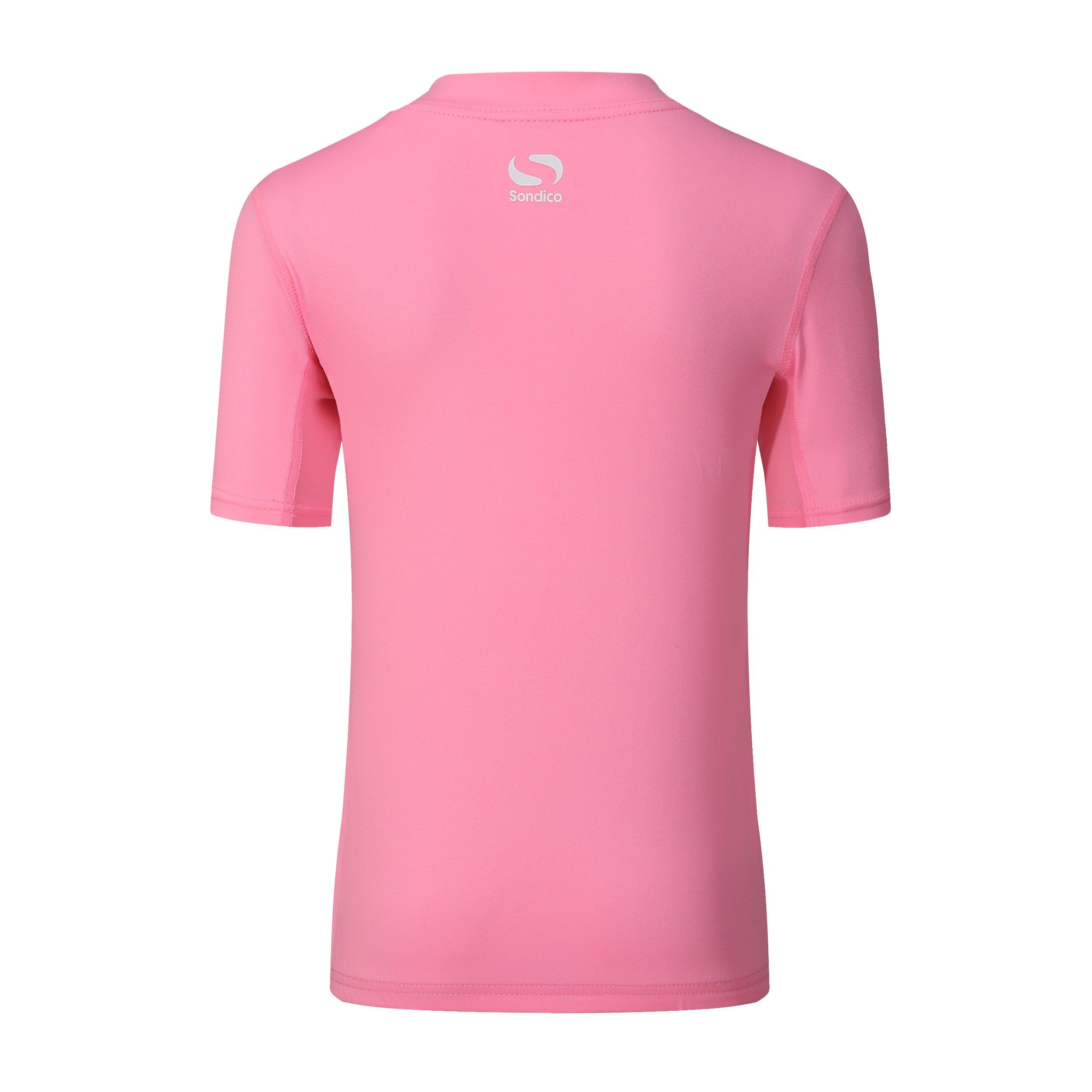 Light Pink - Sondico - Core Baselayer Short Sleeves Junior Girls - 3