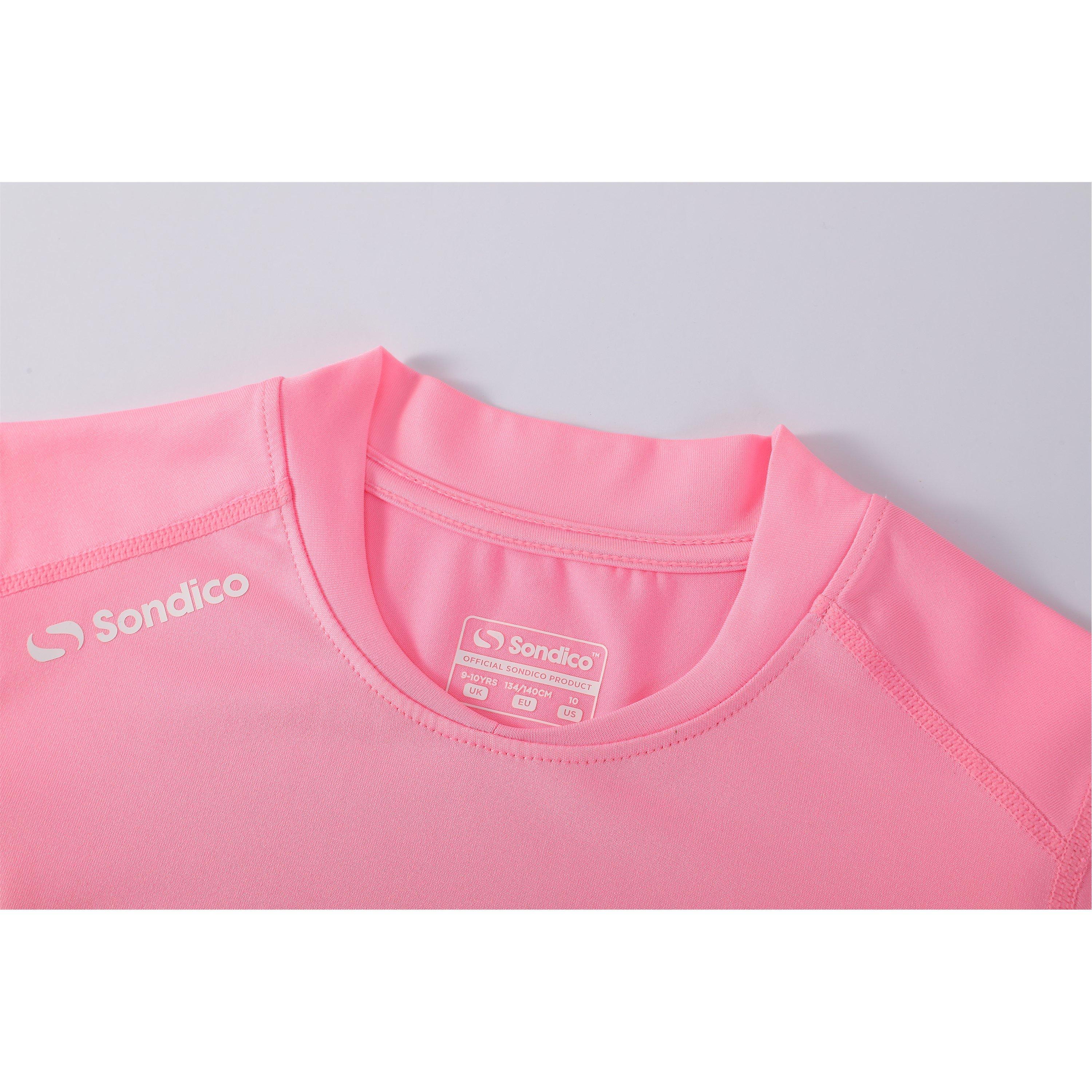 Light Pink - Sondico - Core Baselayer Short Sleeves Junior Girls - 4