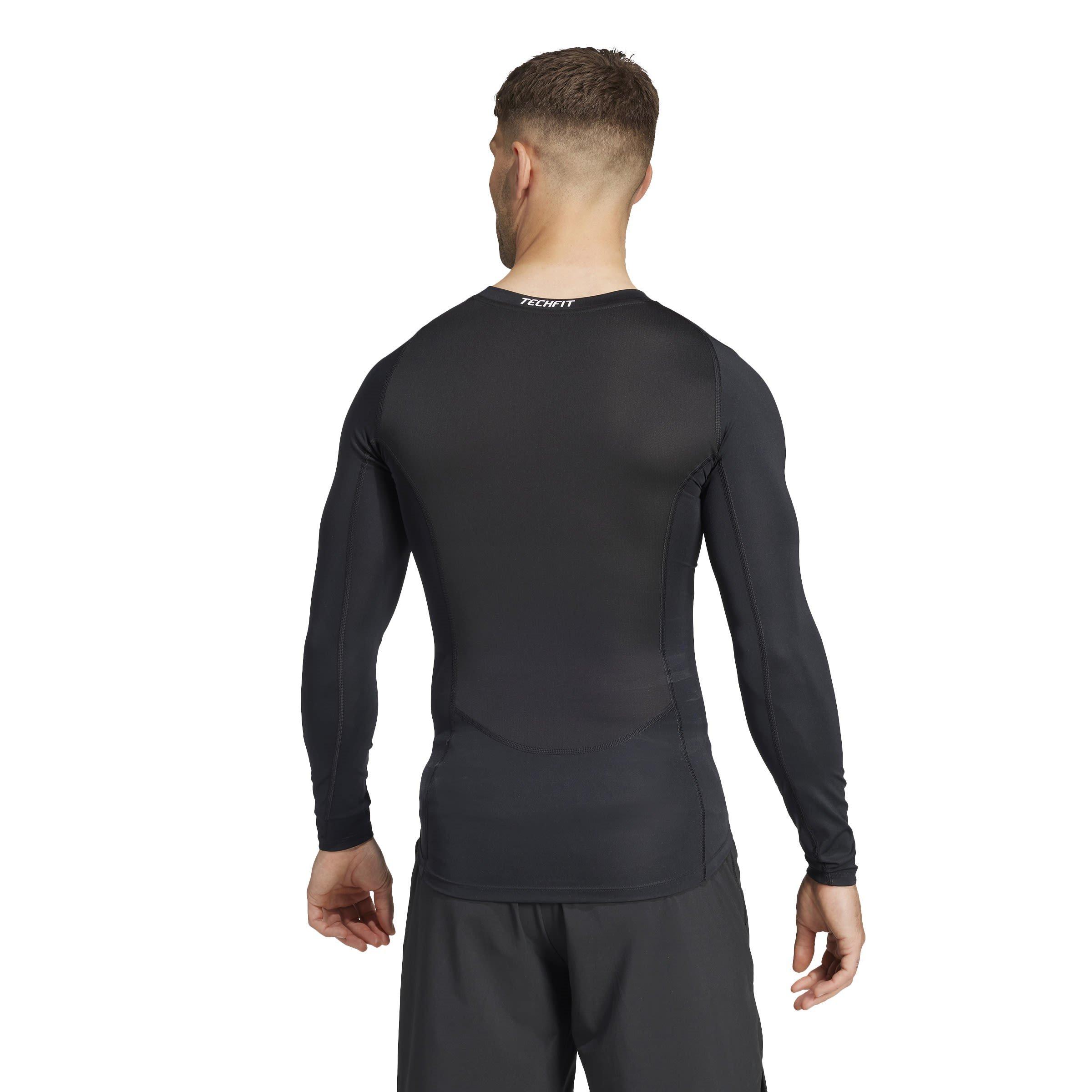 Black - adidas - Tight Fit Long Sleeve Baselayer T-Shirt - 3