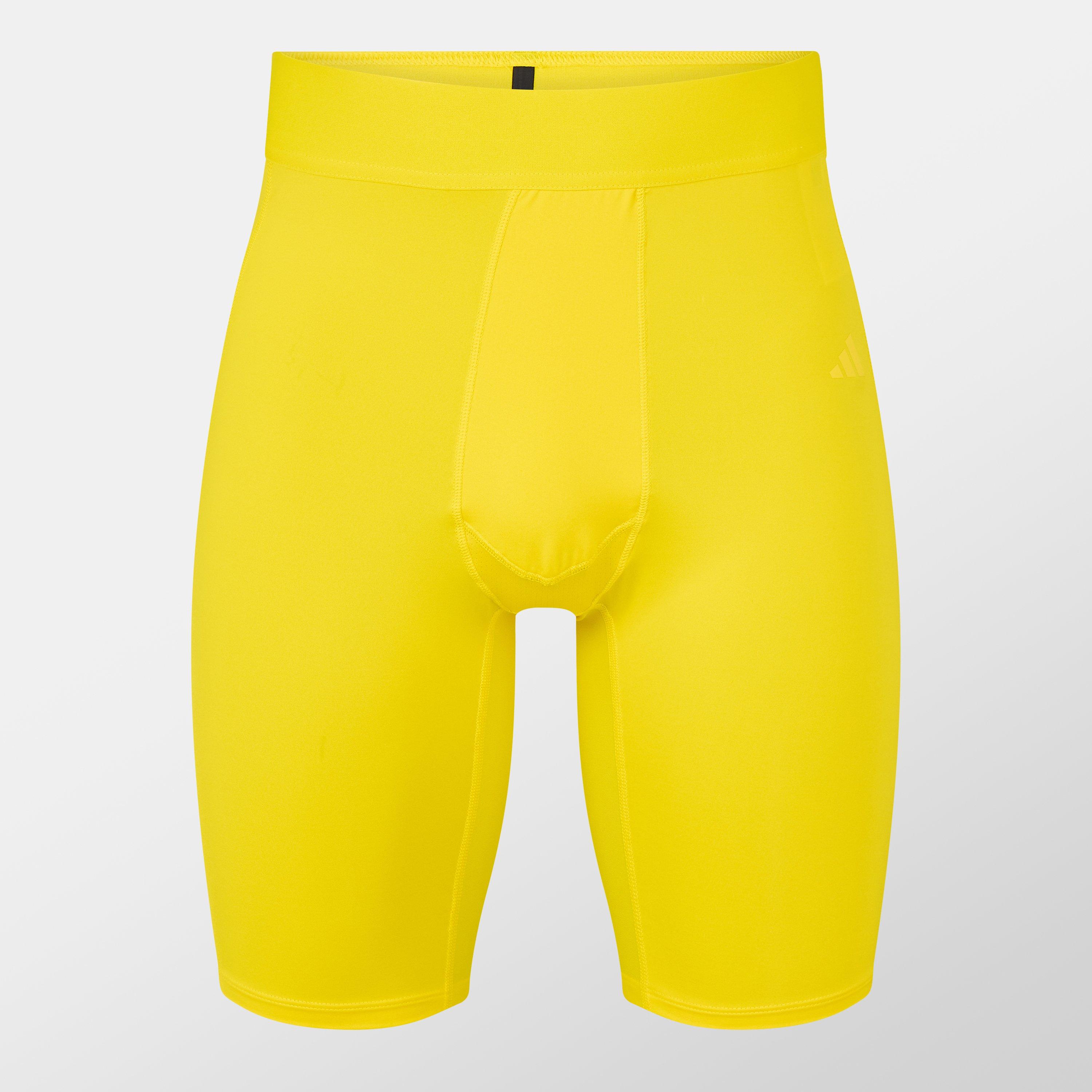 Adidas Men's Techfit Aeroready Short Tights - Team Yellow - XS