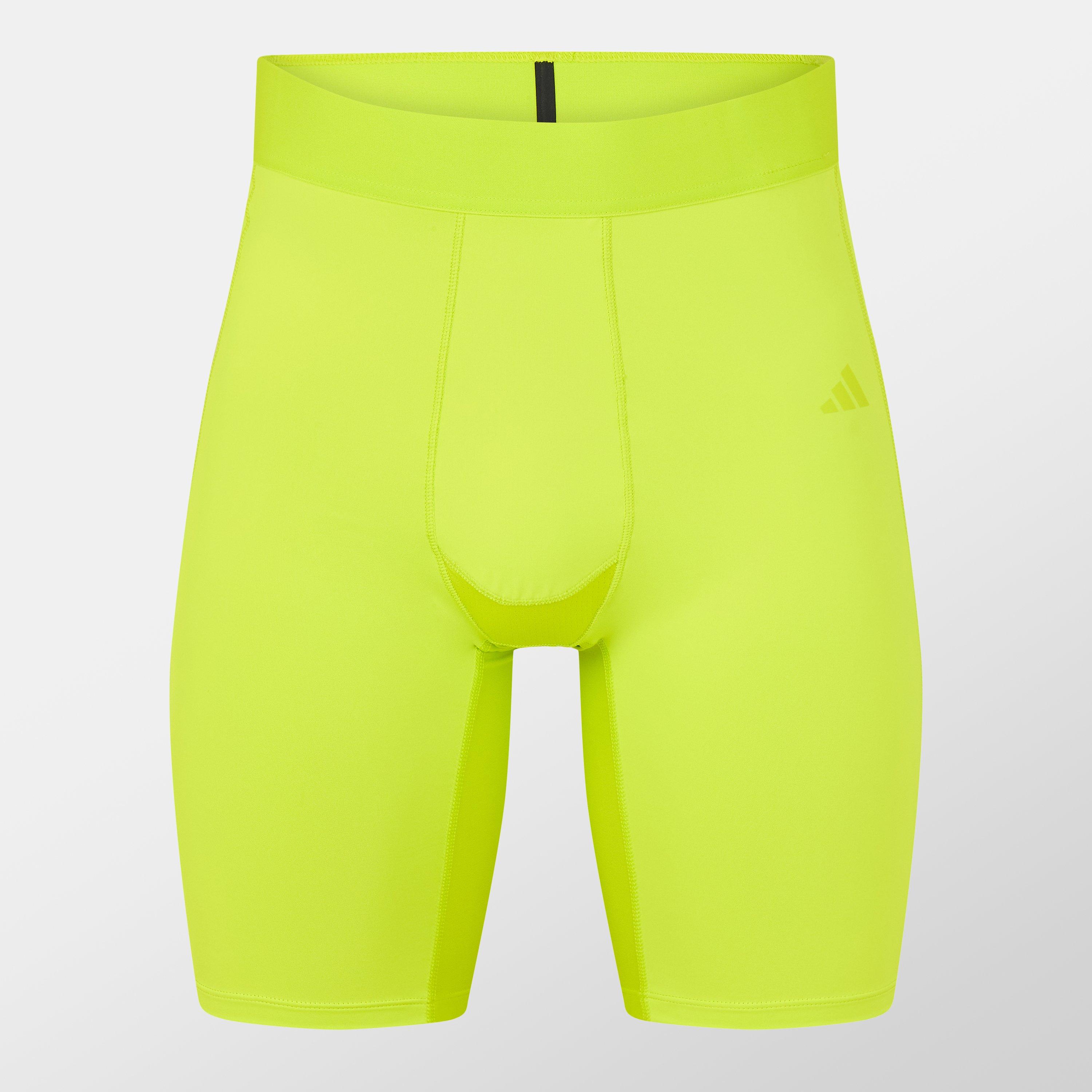 Adidas Men's Techfit Aeroready Short Tights - Solar Yellow - S
