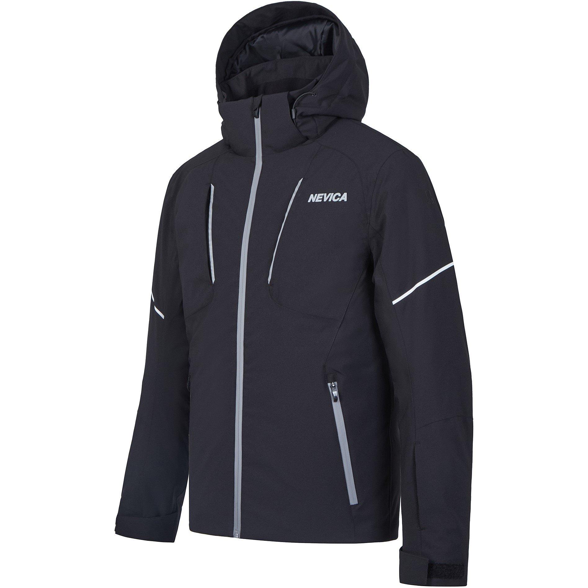 Zwart - Nevica - Meribel Waterproof Windproof Hooded Ski Jacket - 4