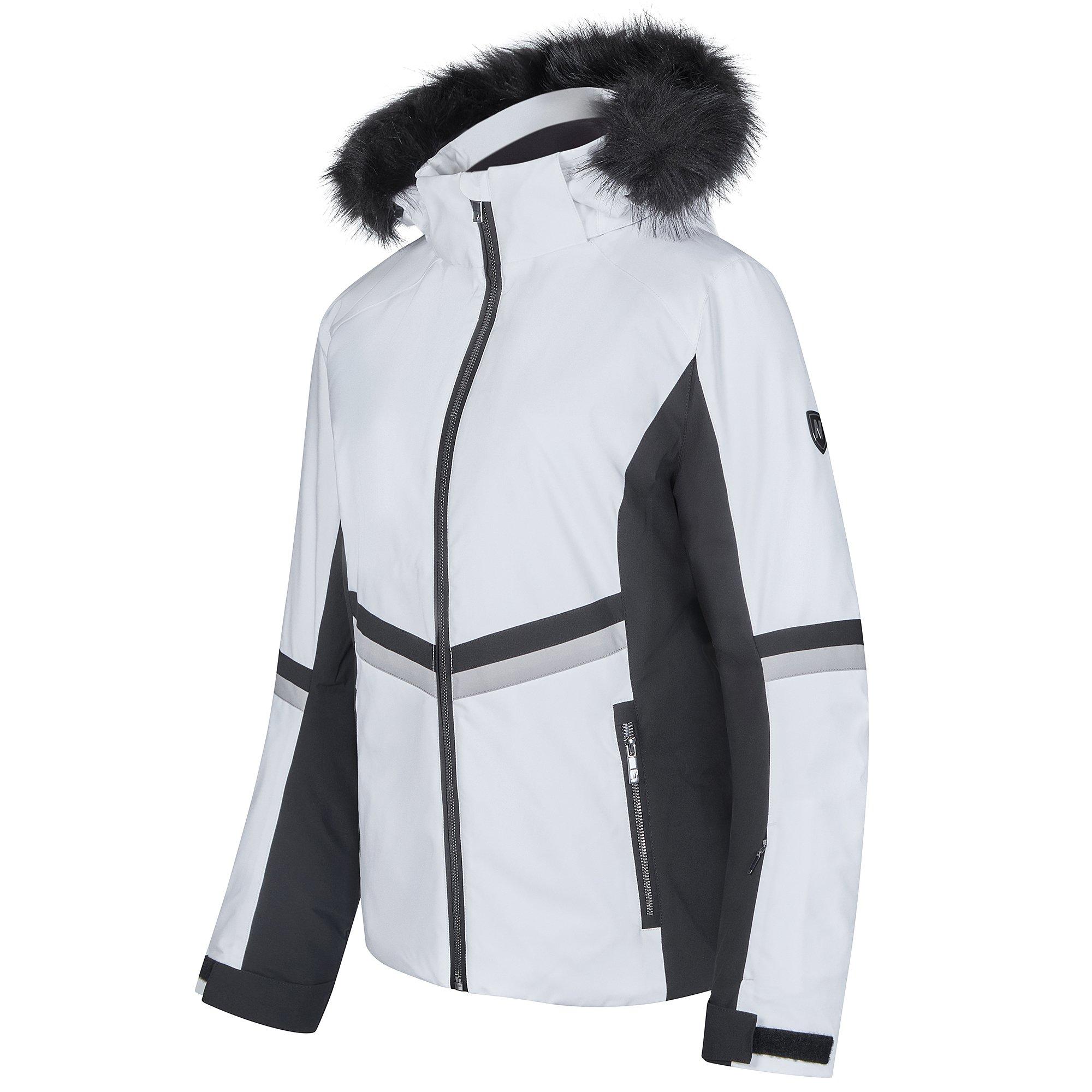 Weiß - Nevica - Meribel Waterproof Detachable Hood Slim Fit Ski Jacket - 3