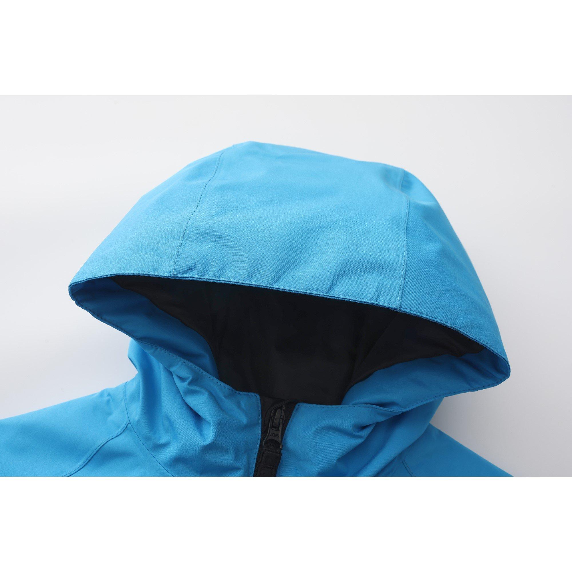 Zwart/Blauw - Nevica - Raise Waterproof Windproof Hooded Ski Jacket - 5