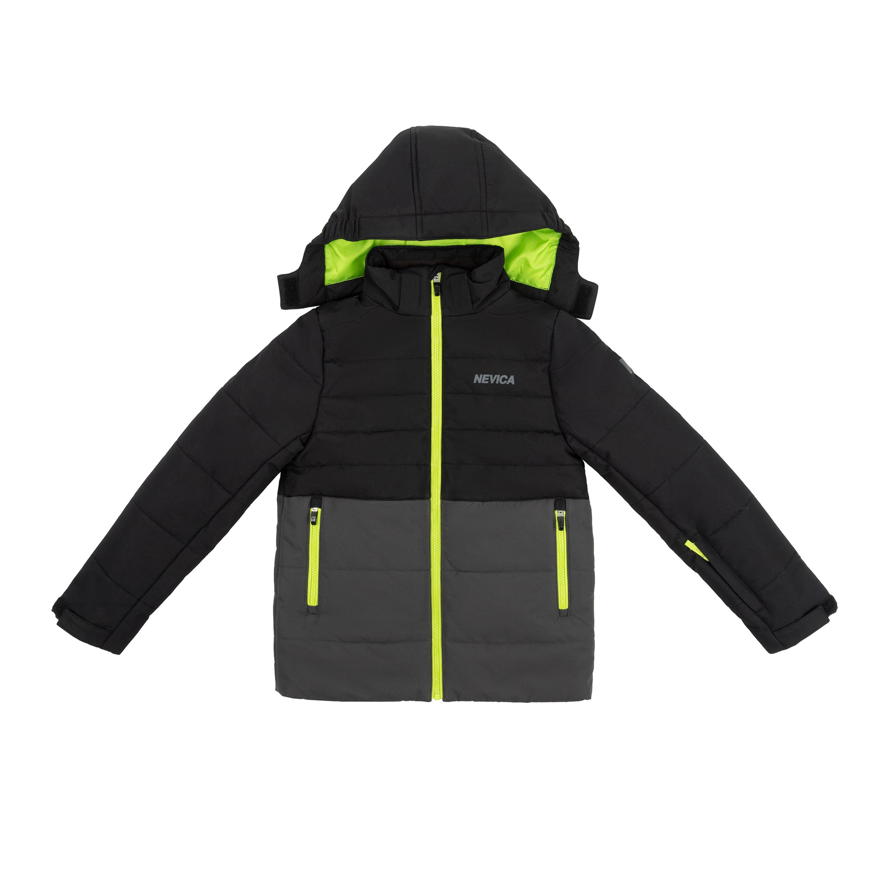 Preto - Nevica - Kids' Meribel Insulated Water Resistant Wind Resistant Detachable Hood Ski Jacket - 1