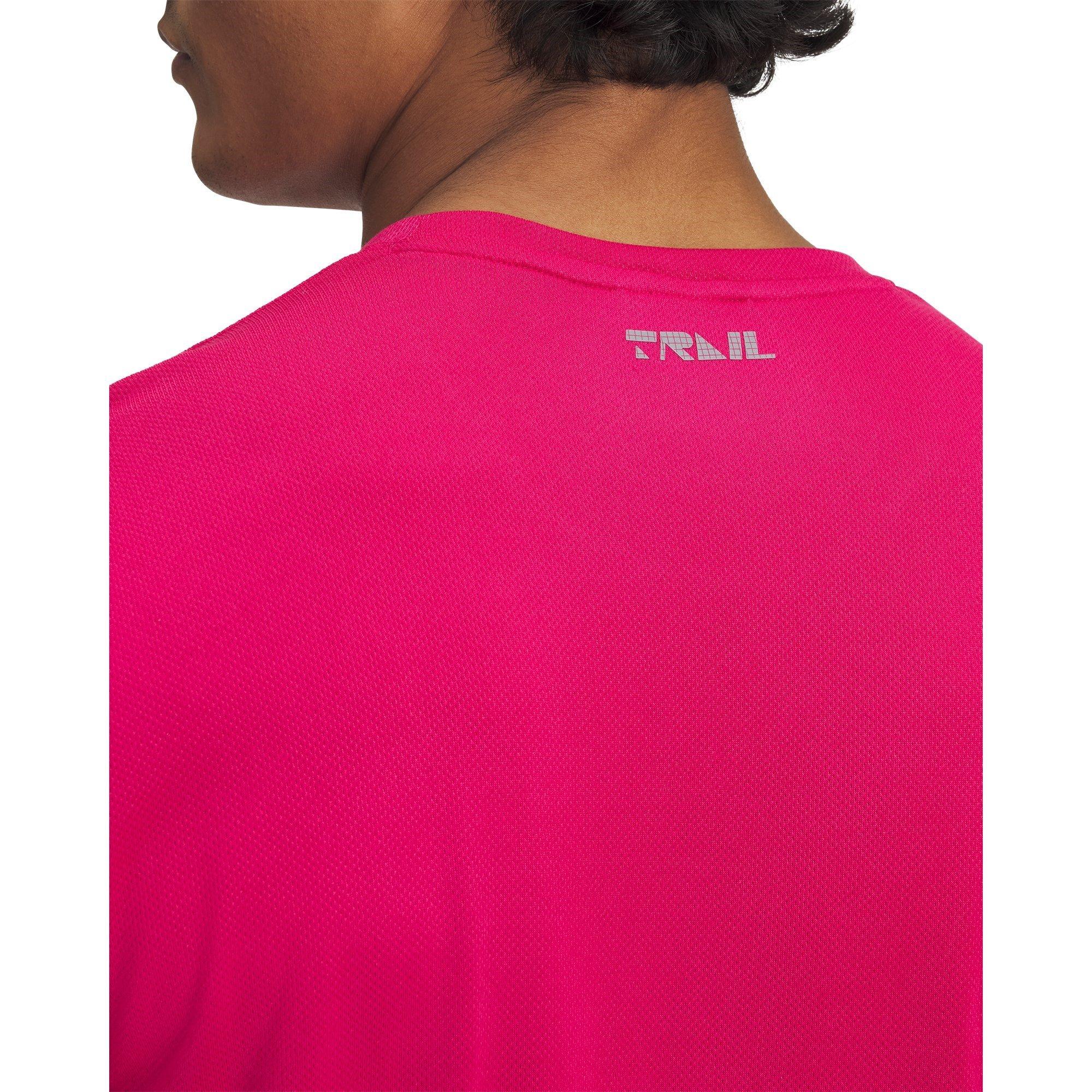 Pink - Under Armour - Trail Run Short-Sleeve Shirt - 3