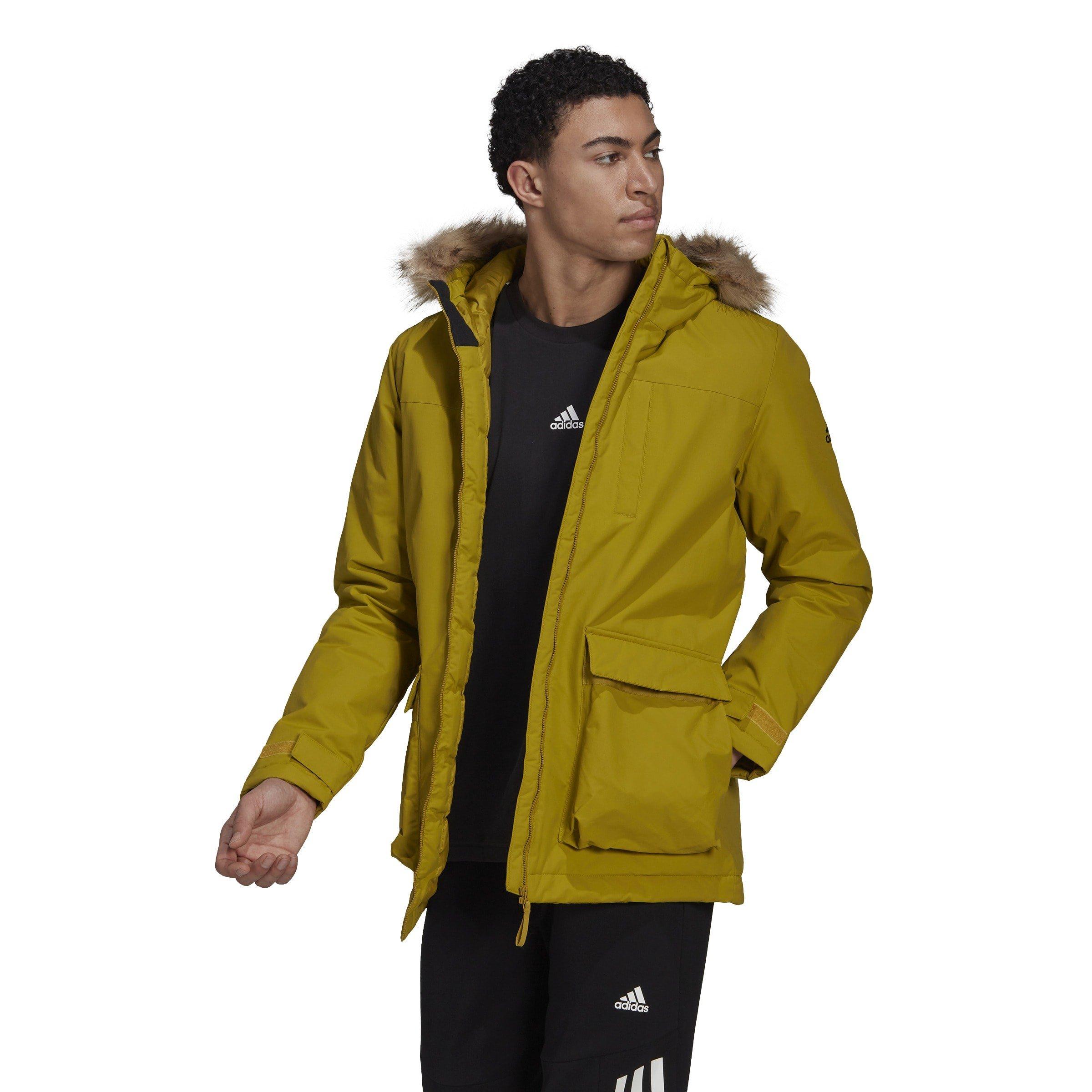 Pulse Olive - adidas - Utilitas Hooded Parka Jacket Mens - 2