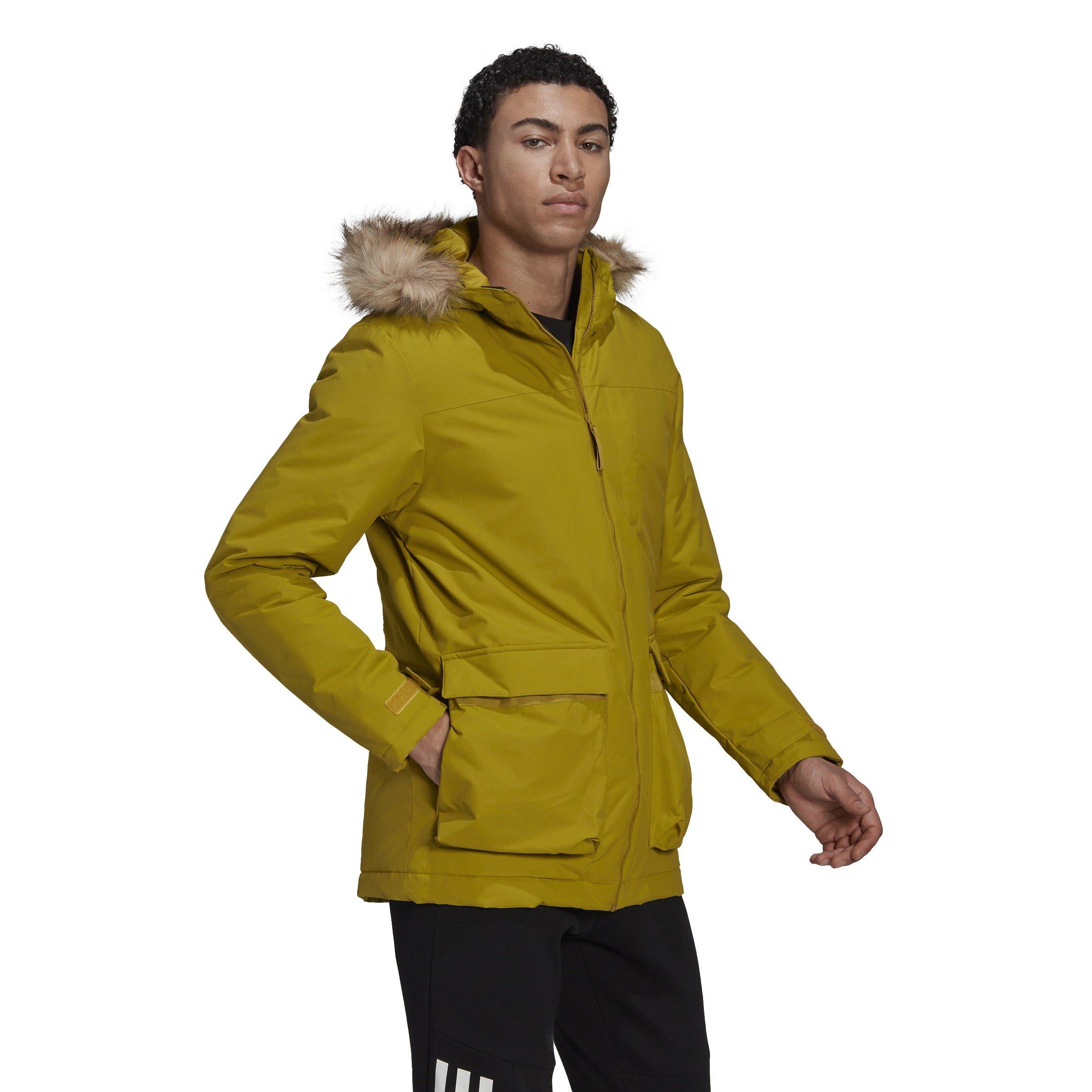 Pulse Olive - adidas - Utilitas Hooded Parka Jacket Mens - 4