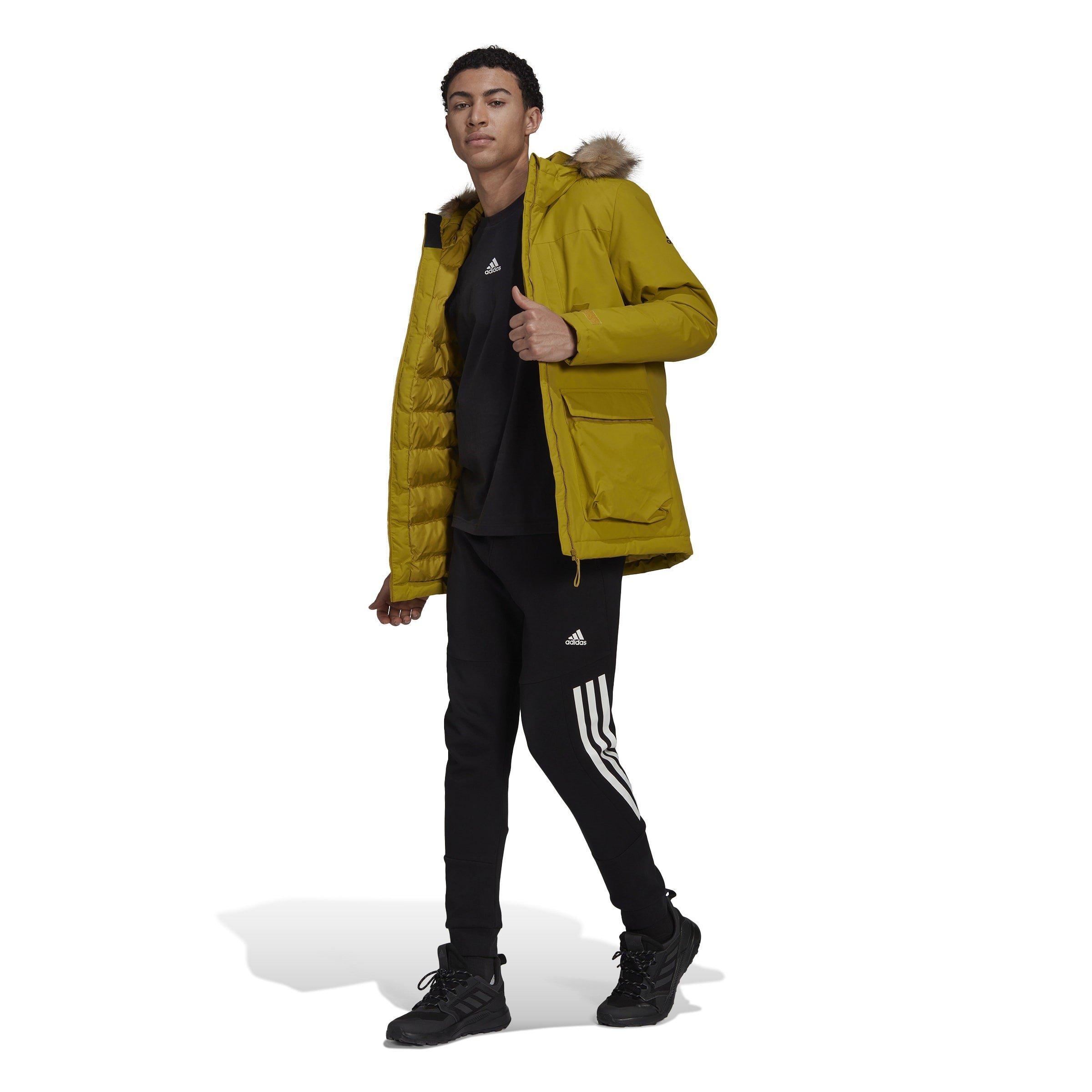 Pulse Olive - adidas - Utilitas Hooded Parka Jacket Mens - 8