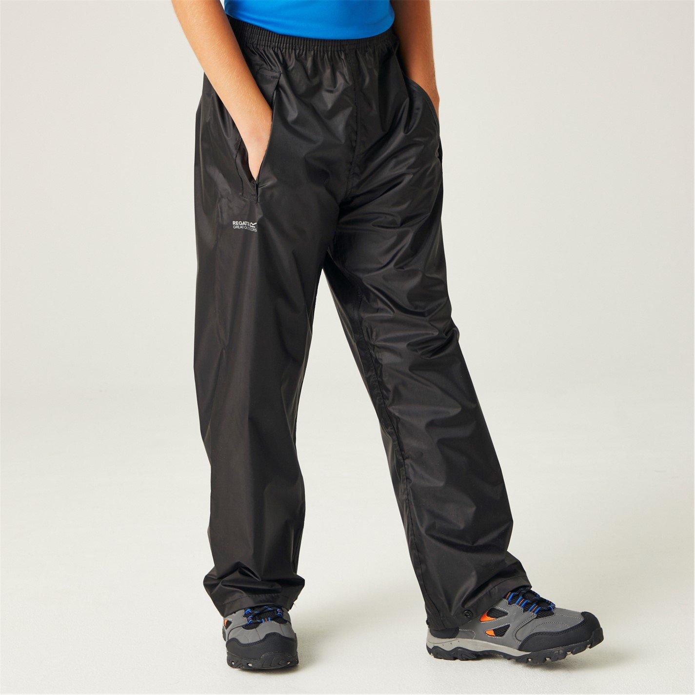 Regatta  Kids Kids Stormbreak Waterproof Overtrouser - Black - 9 - 10 Years