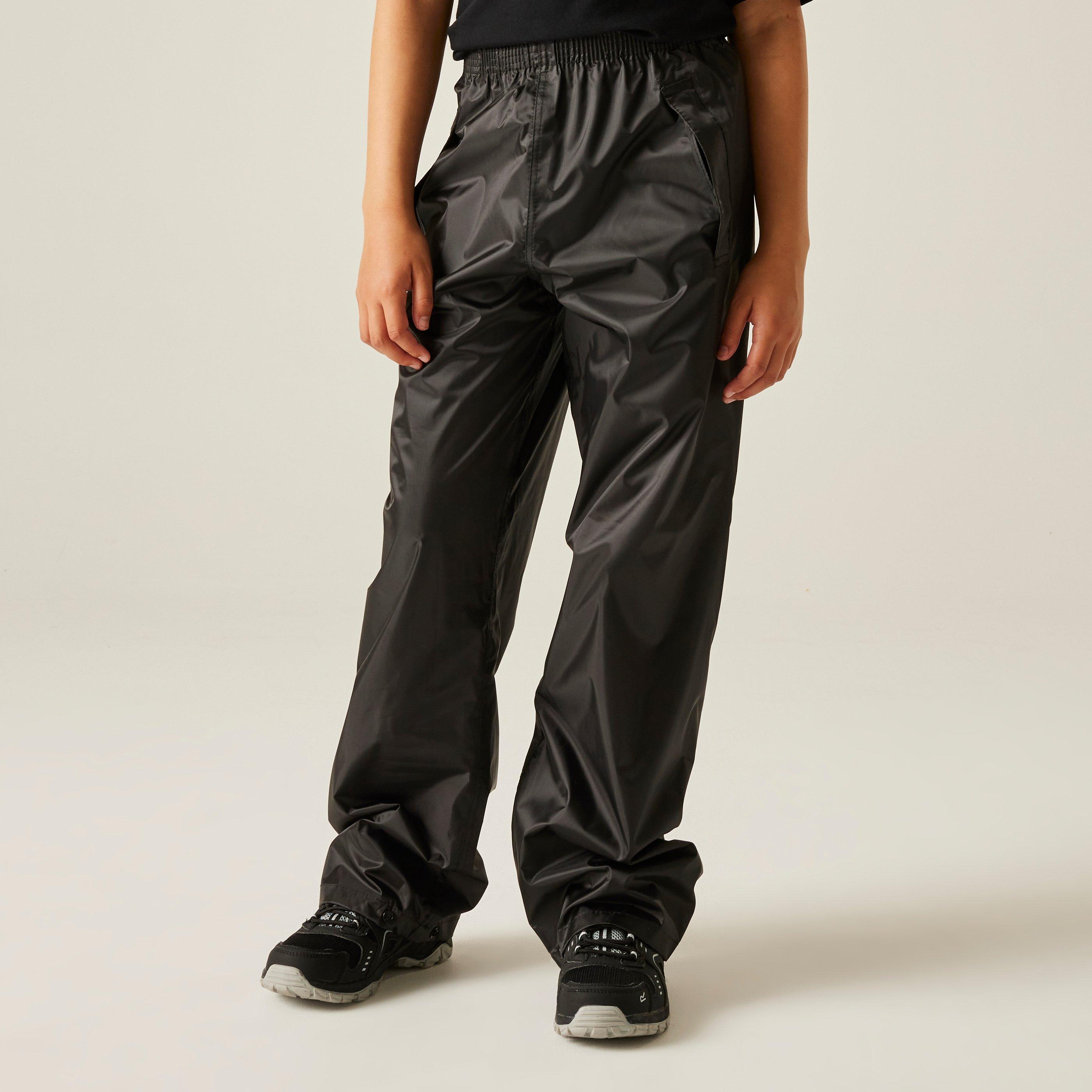 Black - Regatta - Kids Stormbreak Waterproof Overtrouser - 3