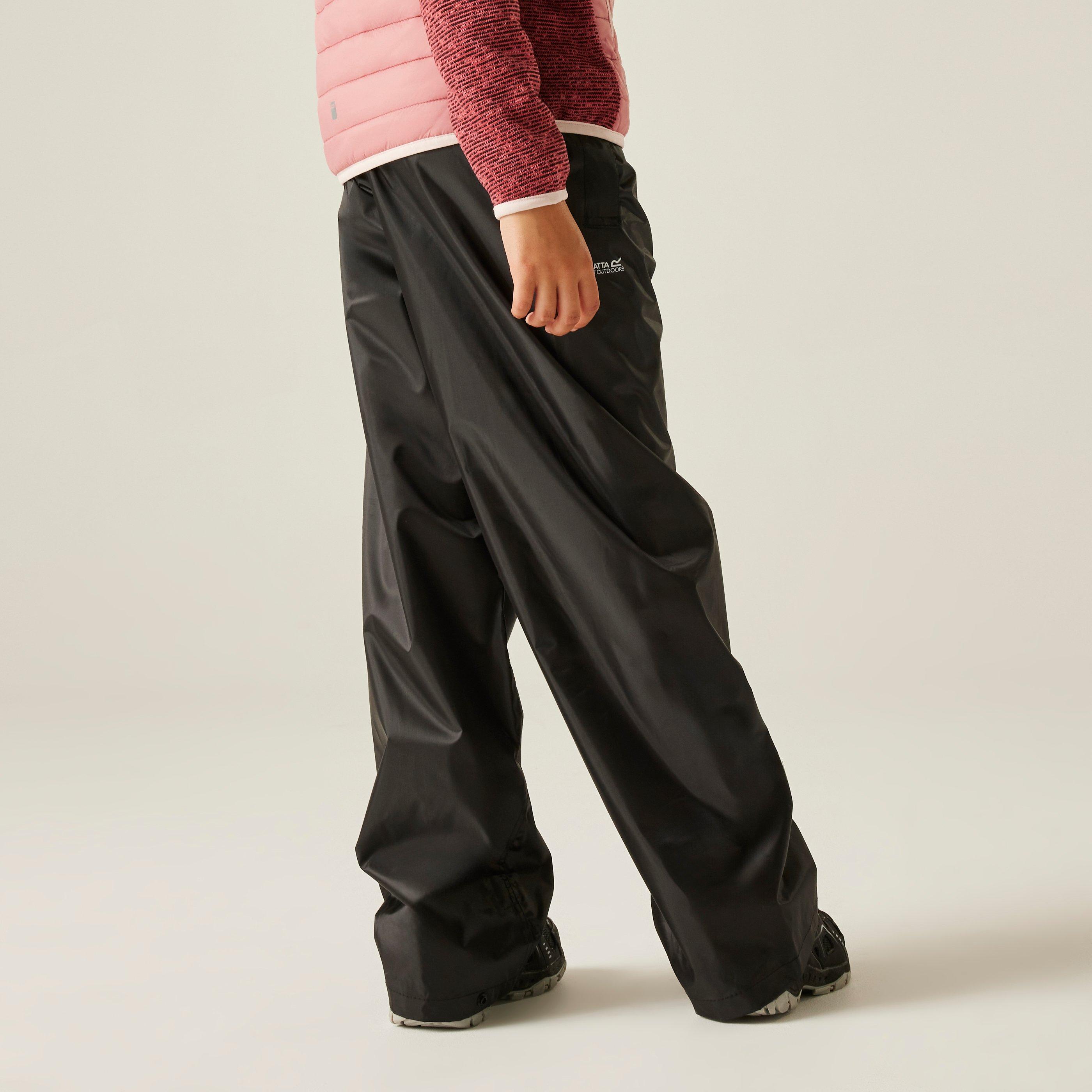 Black - Regatta - Kids Stormbreak Waterproof Overtrouser - 5