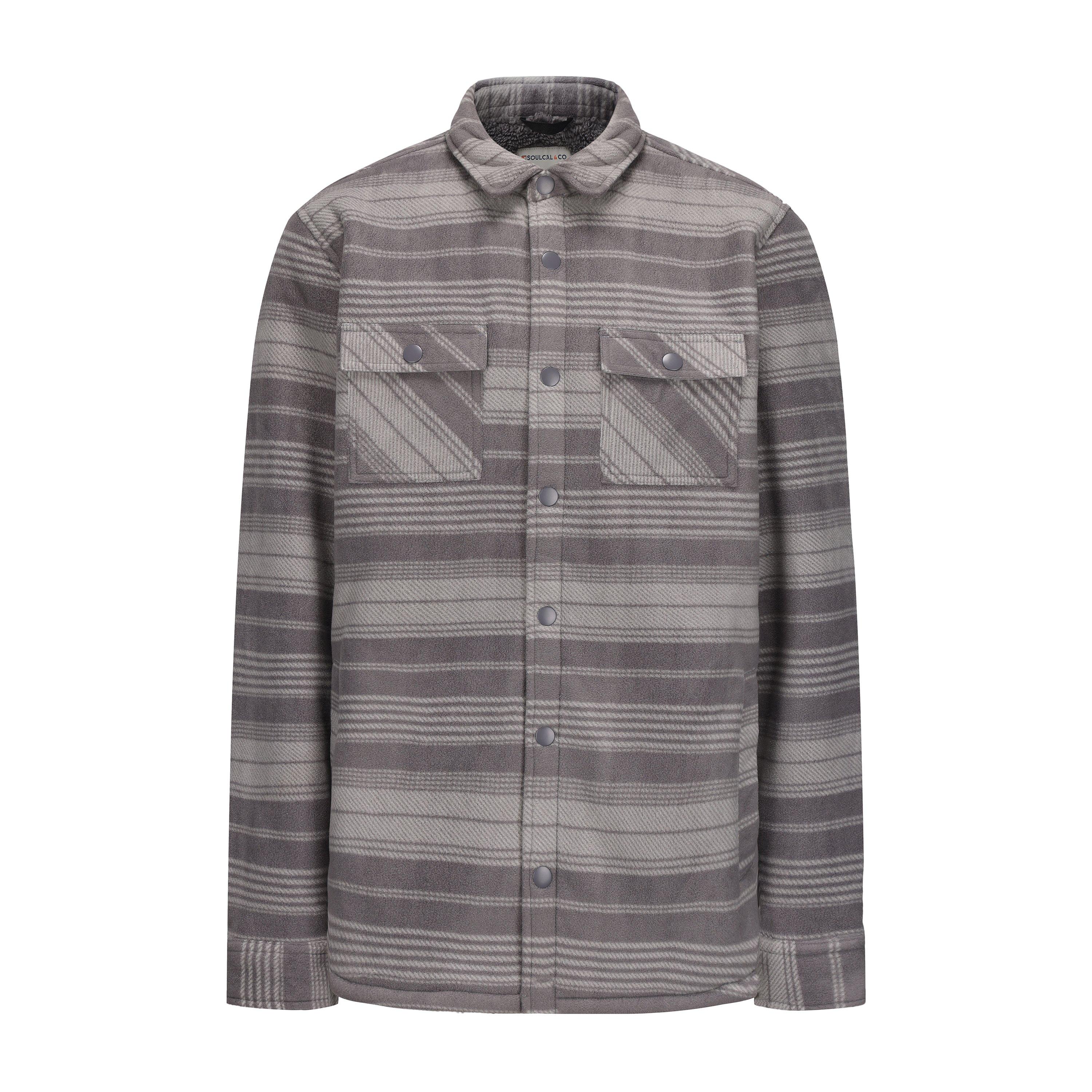 Soulcal Men's Fleece Jacket - Grey - L