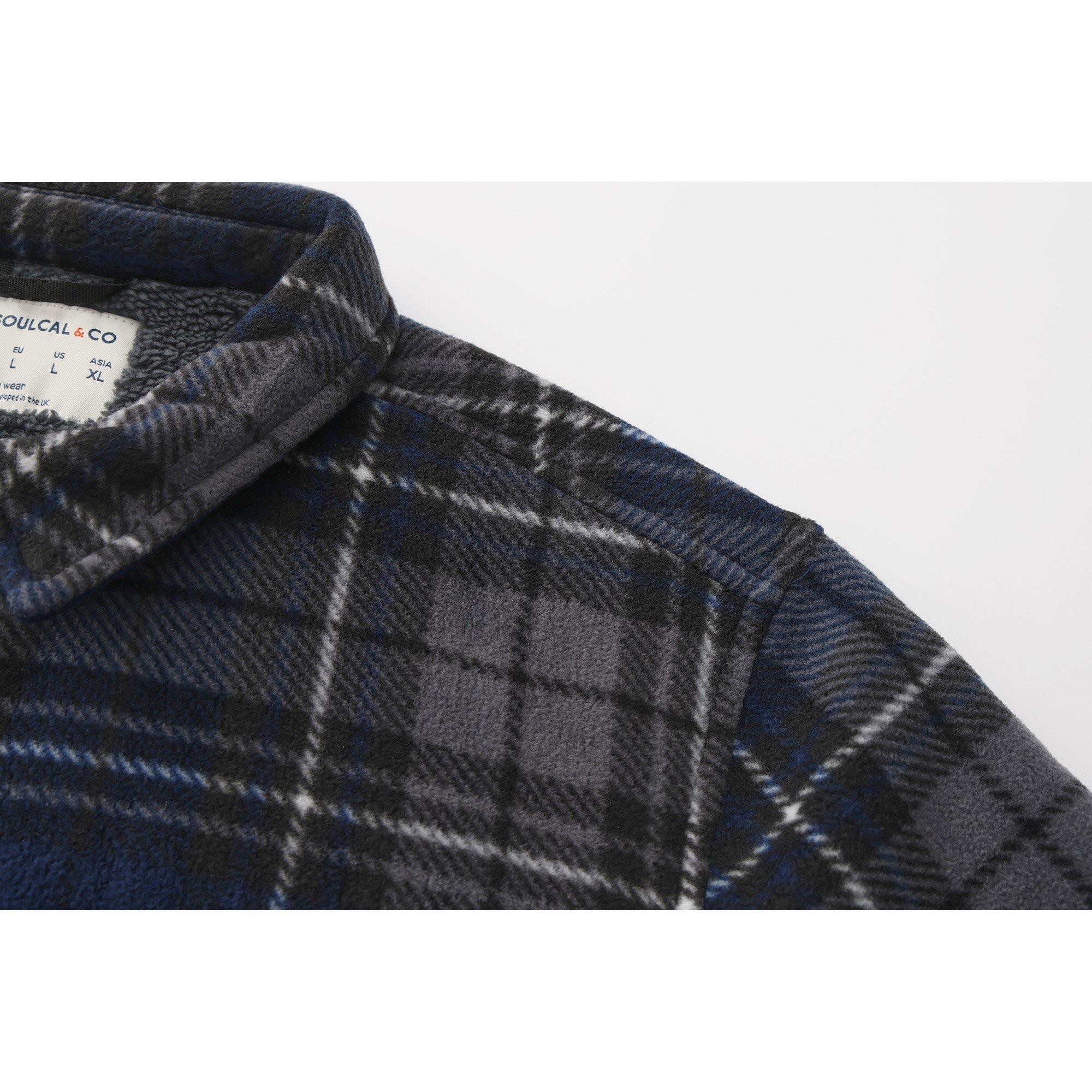 Marineblauw - SoulCal - Fleece Jacket Mens - 5