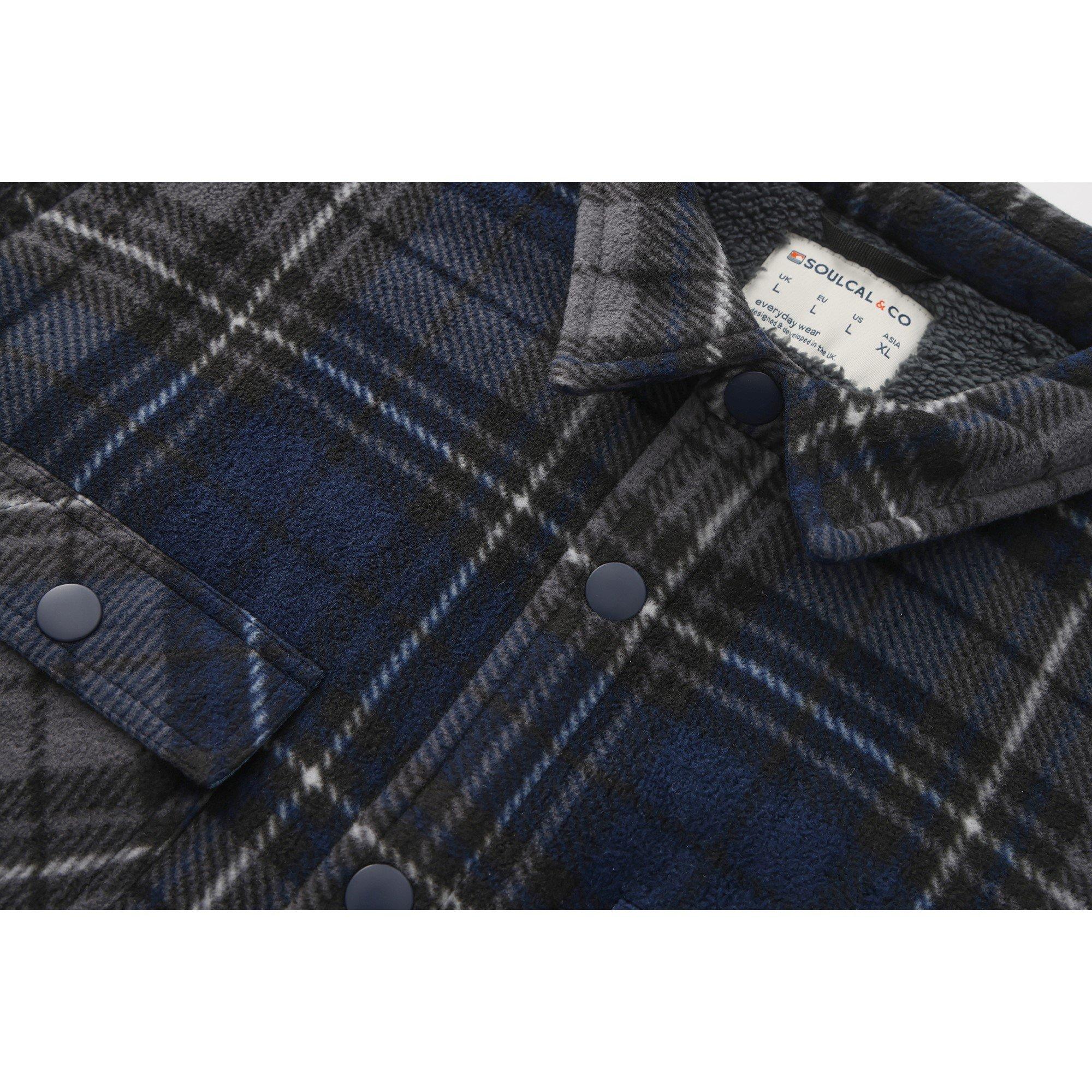 Marineblauw - SoulCal - Fleece Jacket Mens - 8