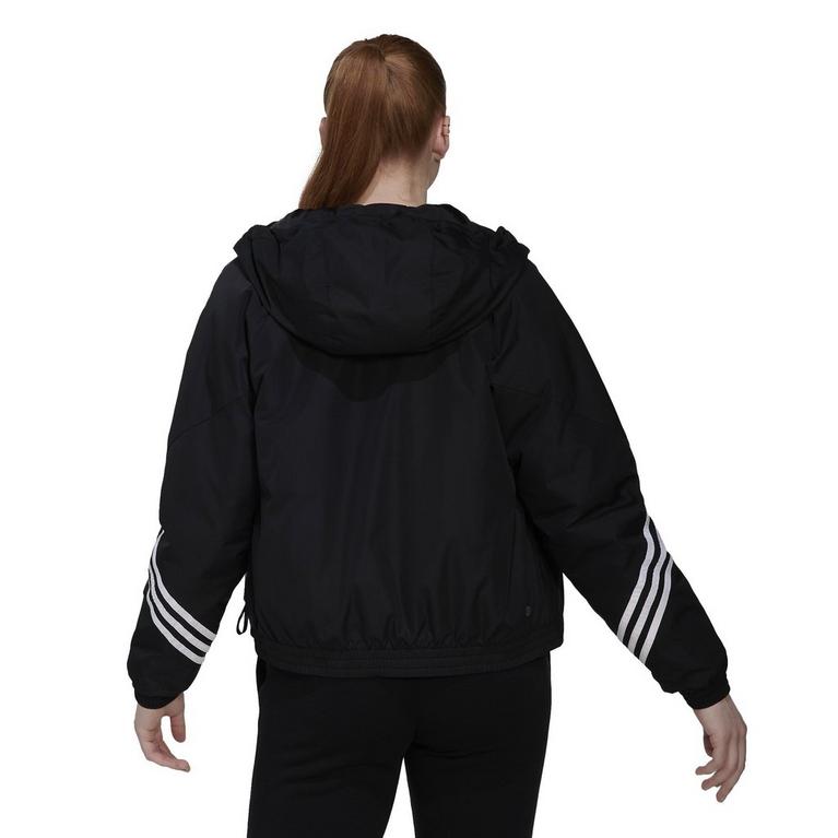 Noir - adidas - Back to Sport Hooded Jacket Womens - 3