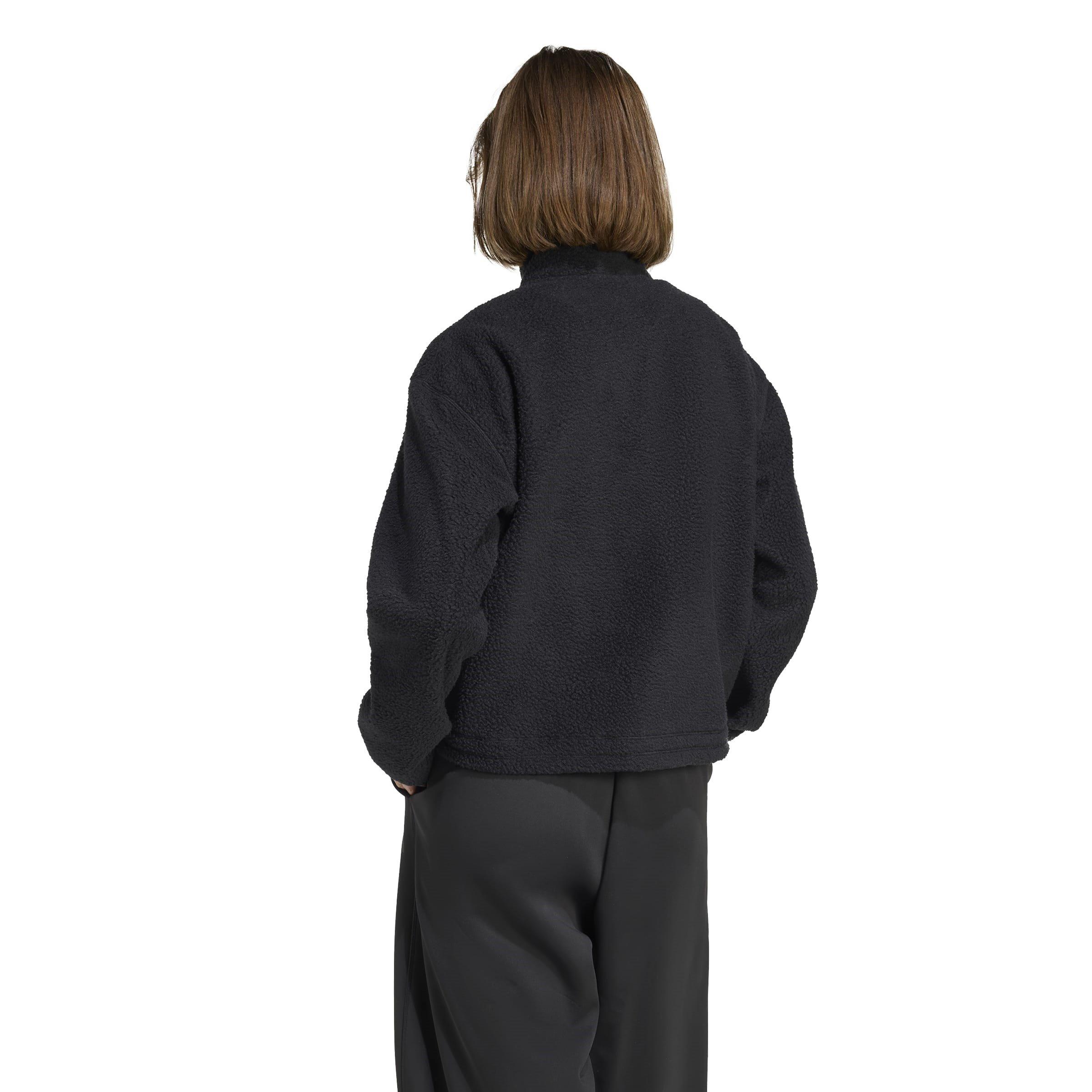 Crna - adidas - quarter Zip Fleece - 3