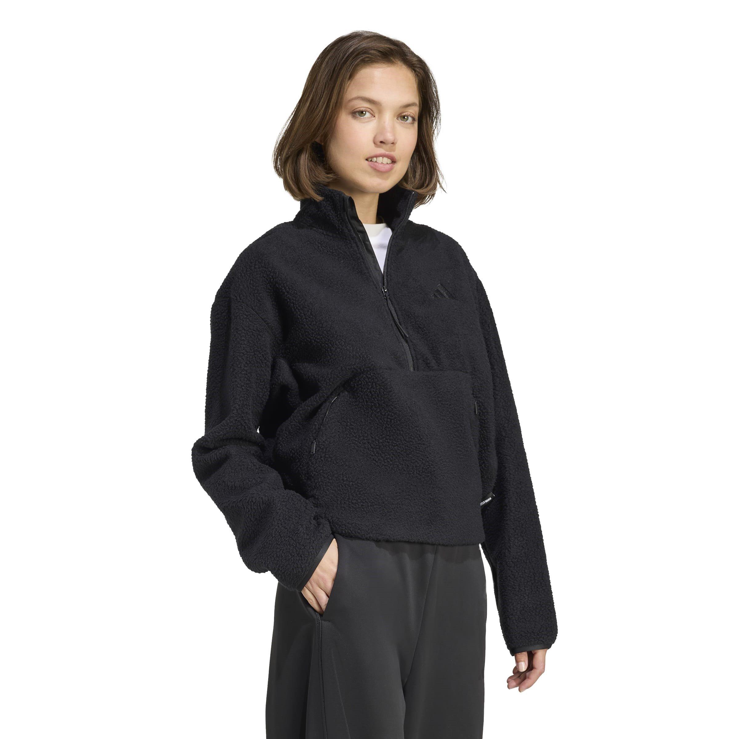 Crna - adidas - quarter Zip Fleece - 6