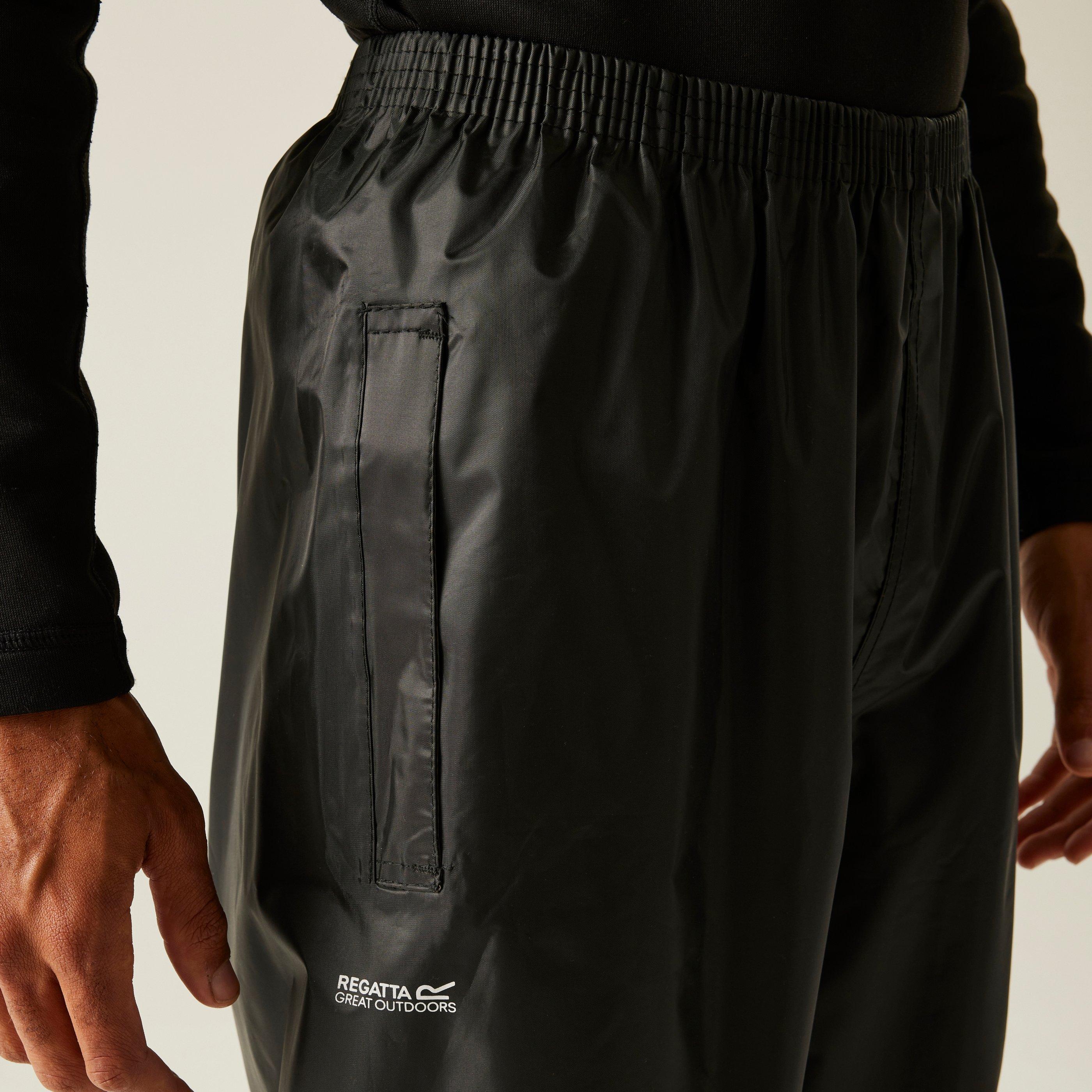 Black - Regatta - Stormbreak Waterproof Overtrousers - 6