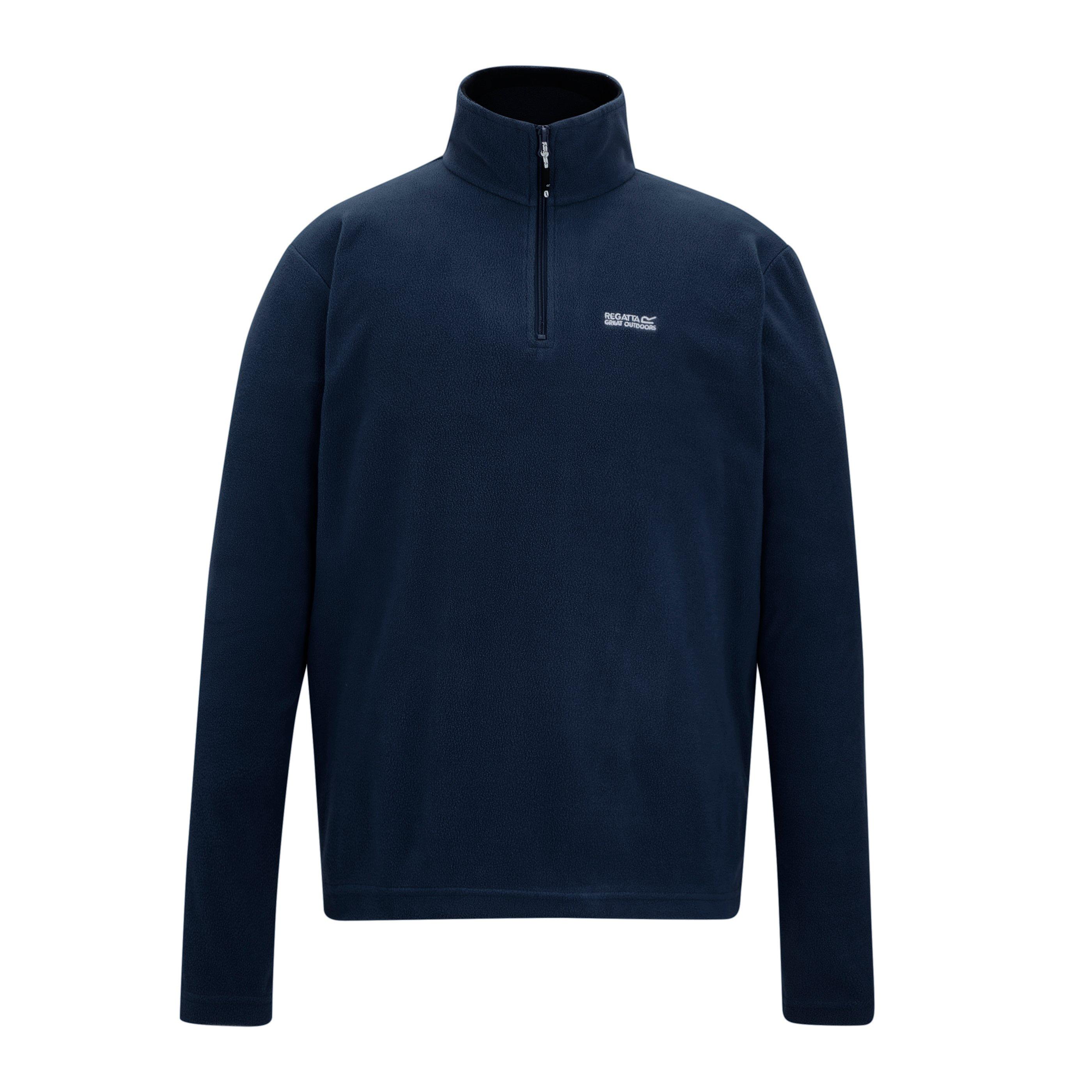 Marineblau - Regatta - Thompson Half Zip Long Sleeve Funnel Neck Fleece - 8