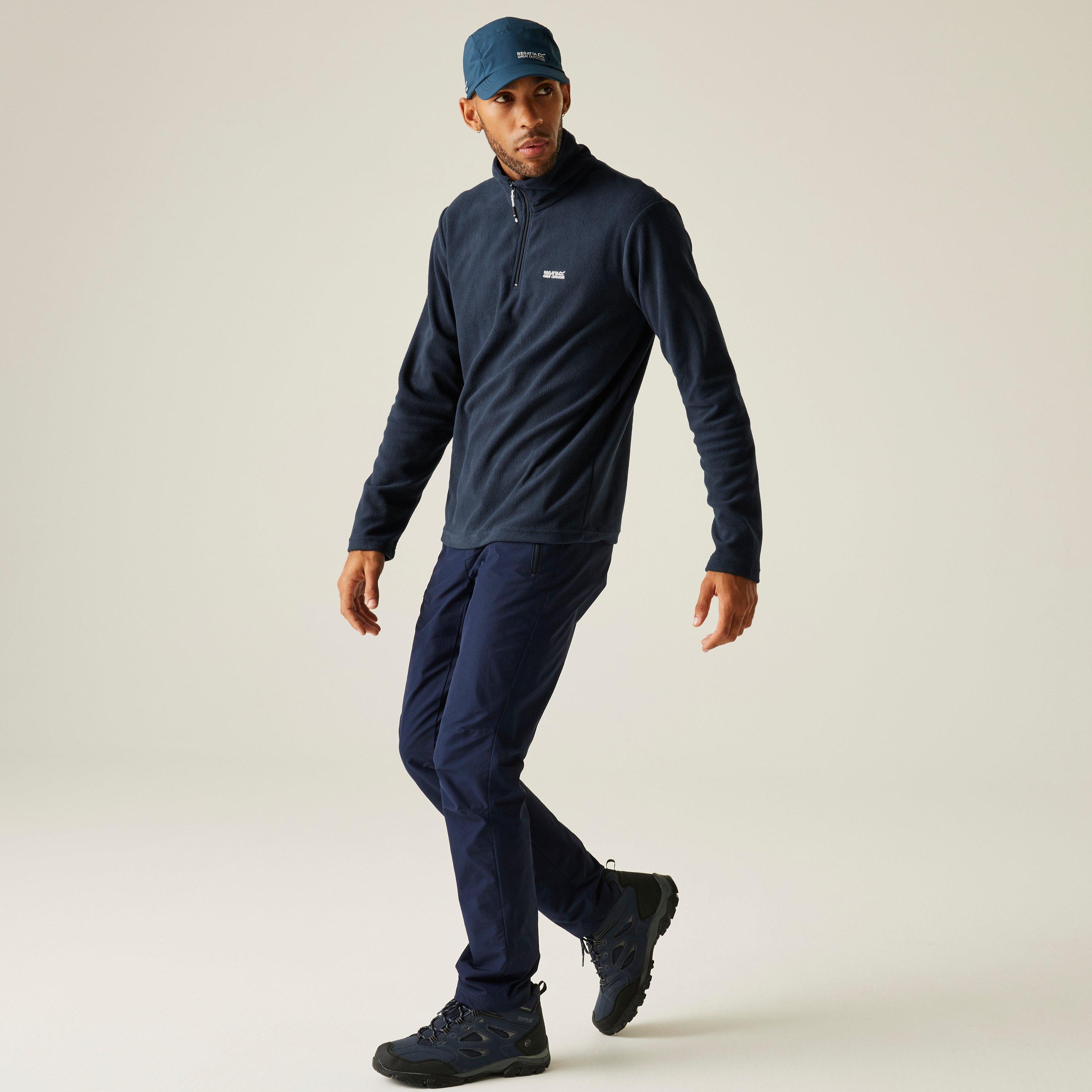 Marineblau - Regatta - Thompson Half Zip Long Sleeve Funnel Neck Fleece - 3