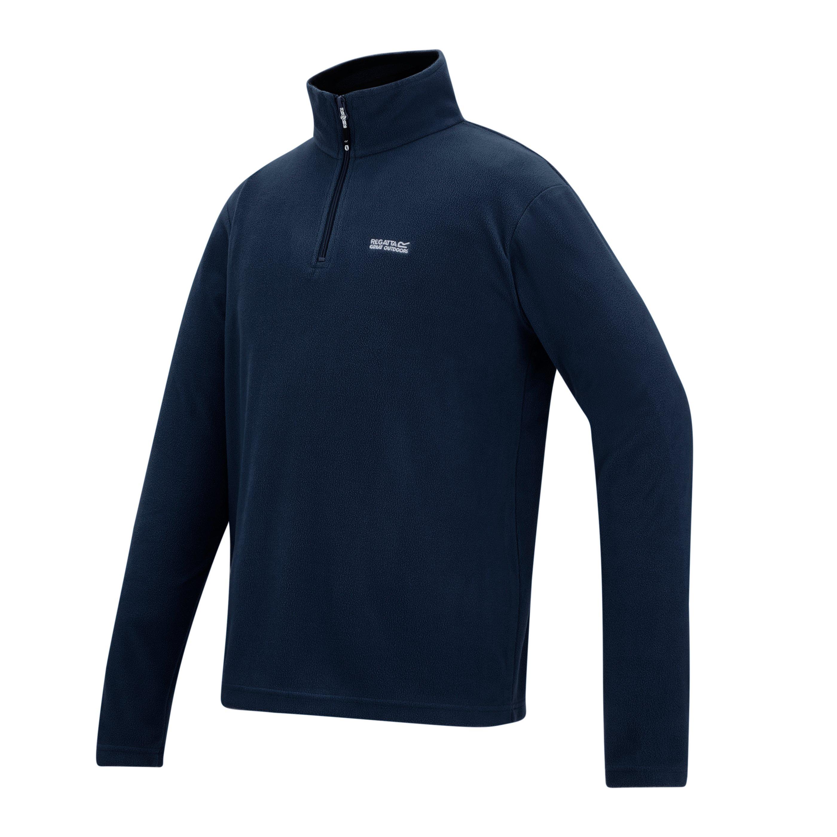 Marineblau - Regatta - Thompson Half Zip Long Sleeve Funnel Neck Fleece - 7