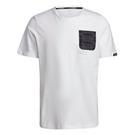 Wht/Blk (en-GB) = Wht/Noir (fr-FR) - adidas - Terrex Trail Pocket Men's T Shirt