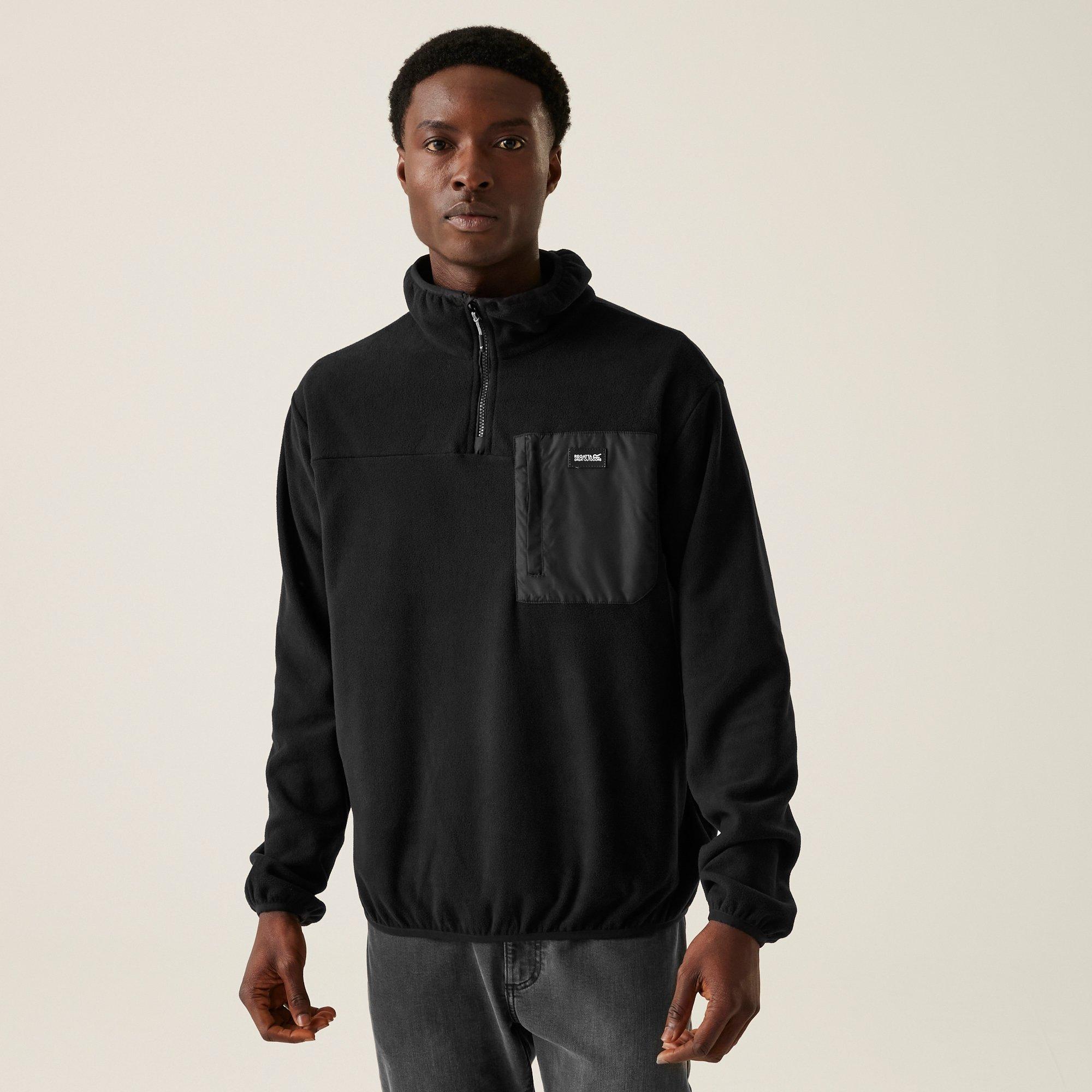 Schwarz - Regatta - Frankie 1/4 Zip Fleece Top Mens - 1