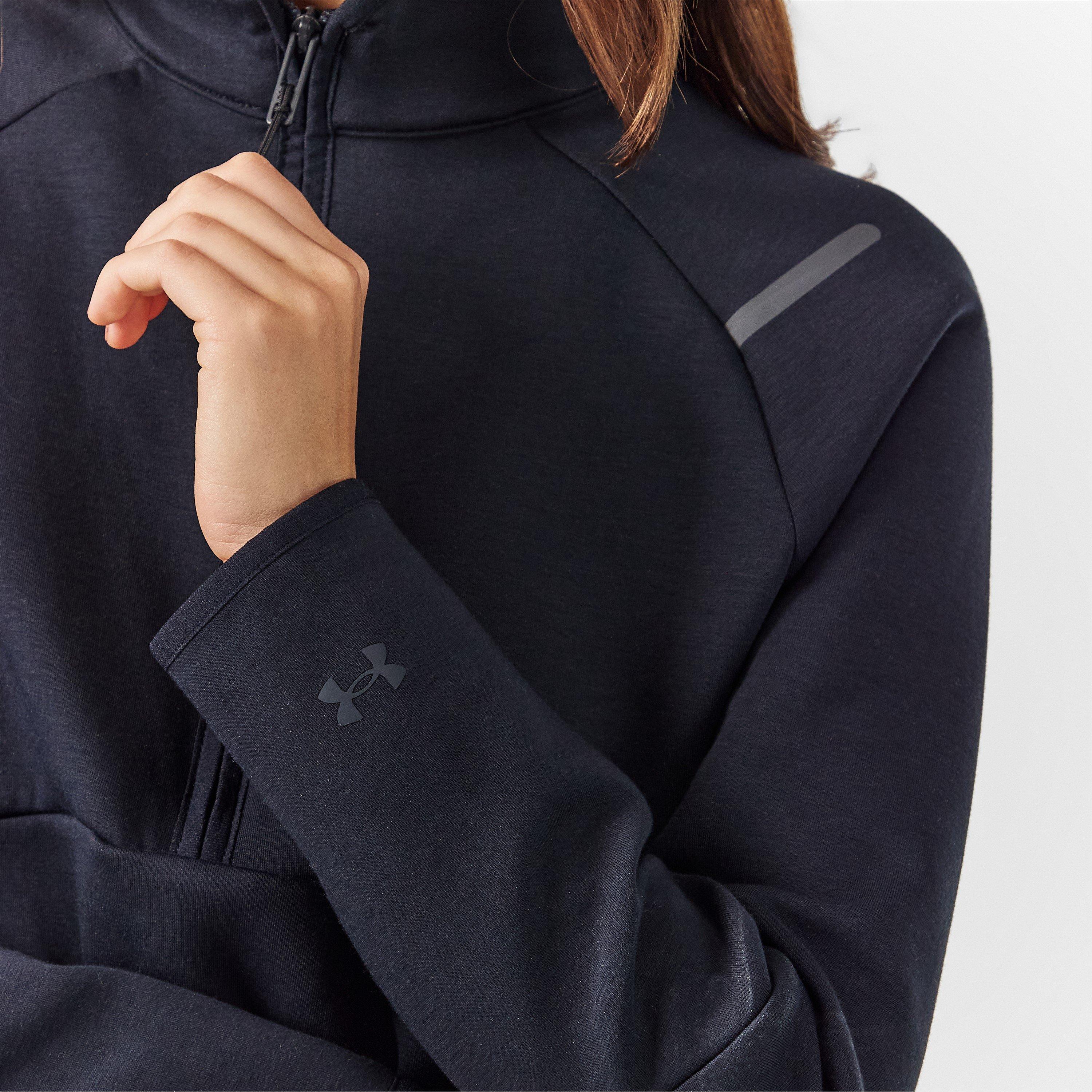 Black - Under Armour - Unstoppable quarter Zip Fleece - 5