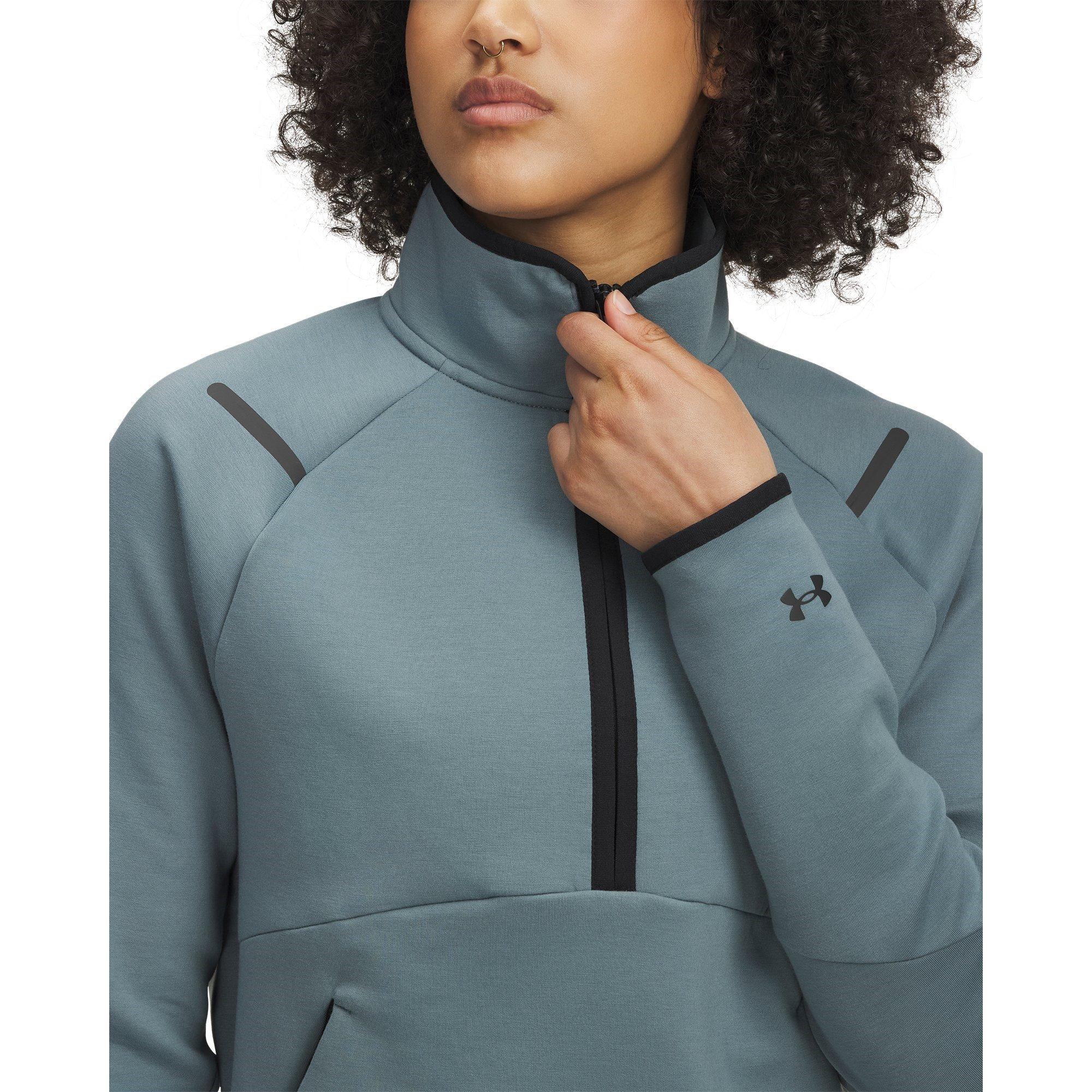 Jasper Blue - Under Armour - Women's Unstoppable 1/4 Zip Fleece - 3