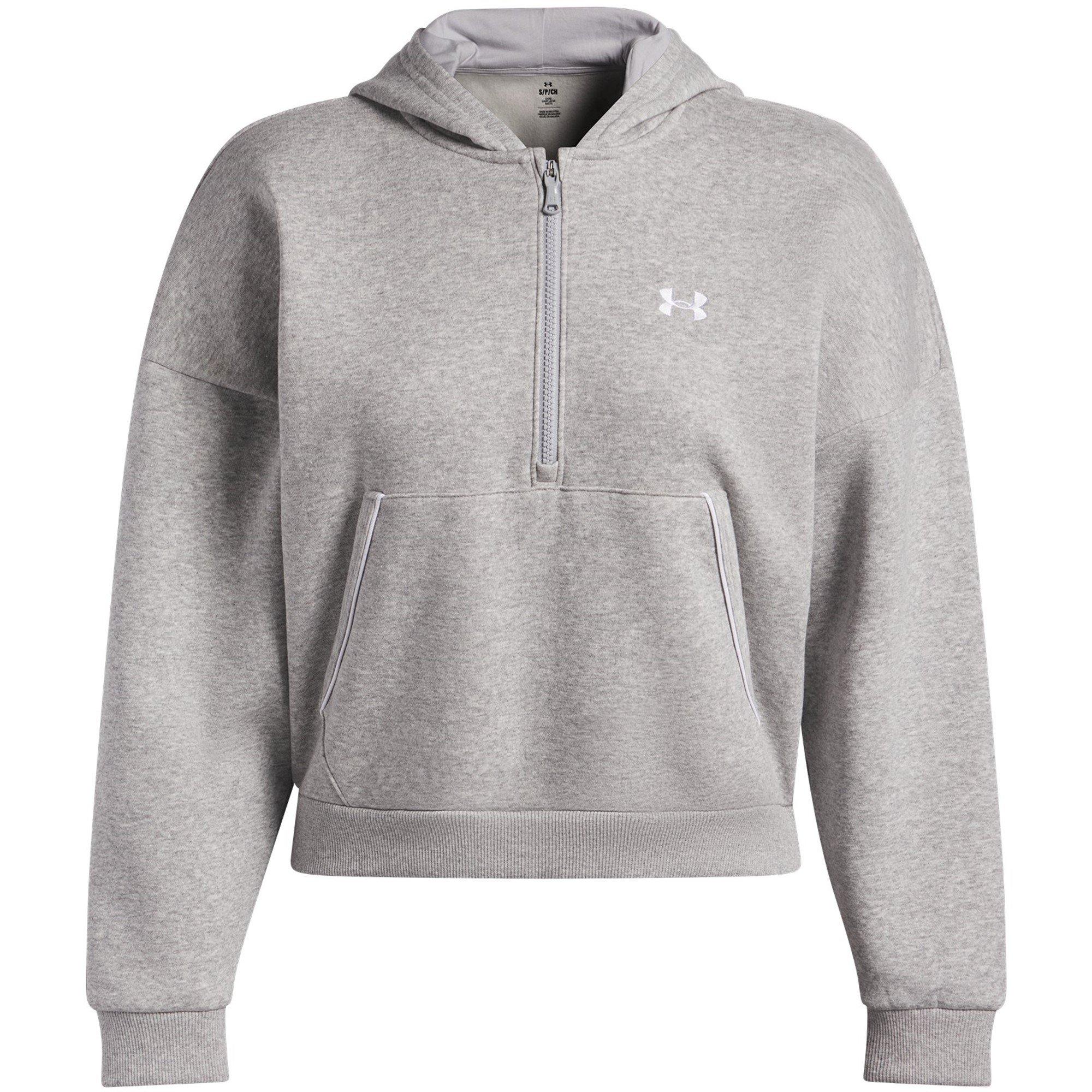 Under Armour Women's Rival Pipe 1/4 Zip Fleece - Mod Grey/Heathr - 8 (XS)