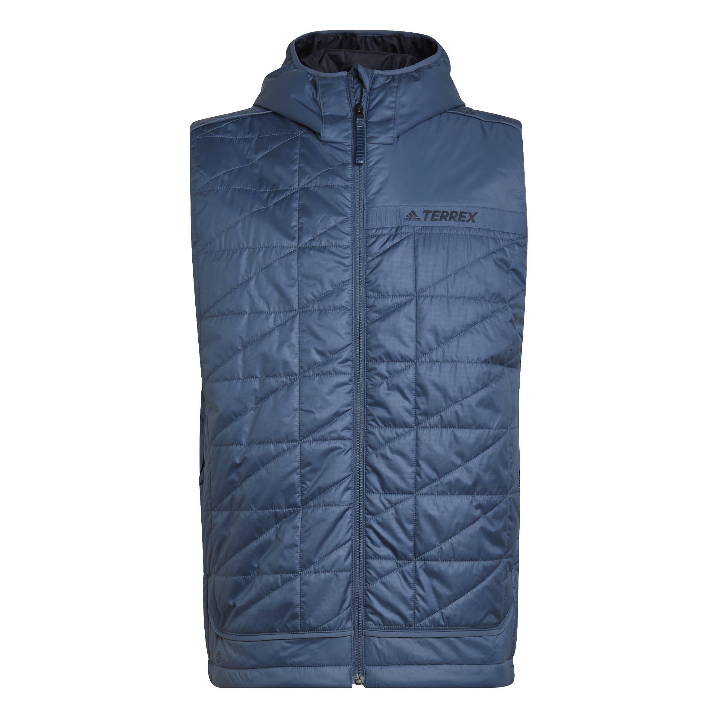 Blue - adidas - Men's Insulation Zip Pocket Gilet