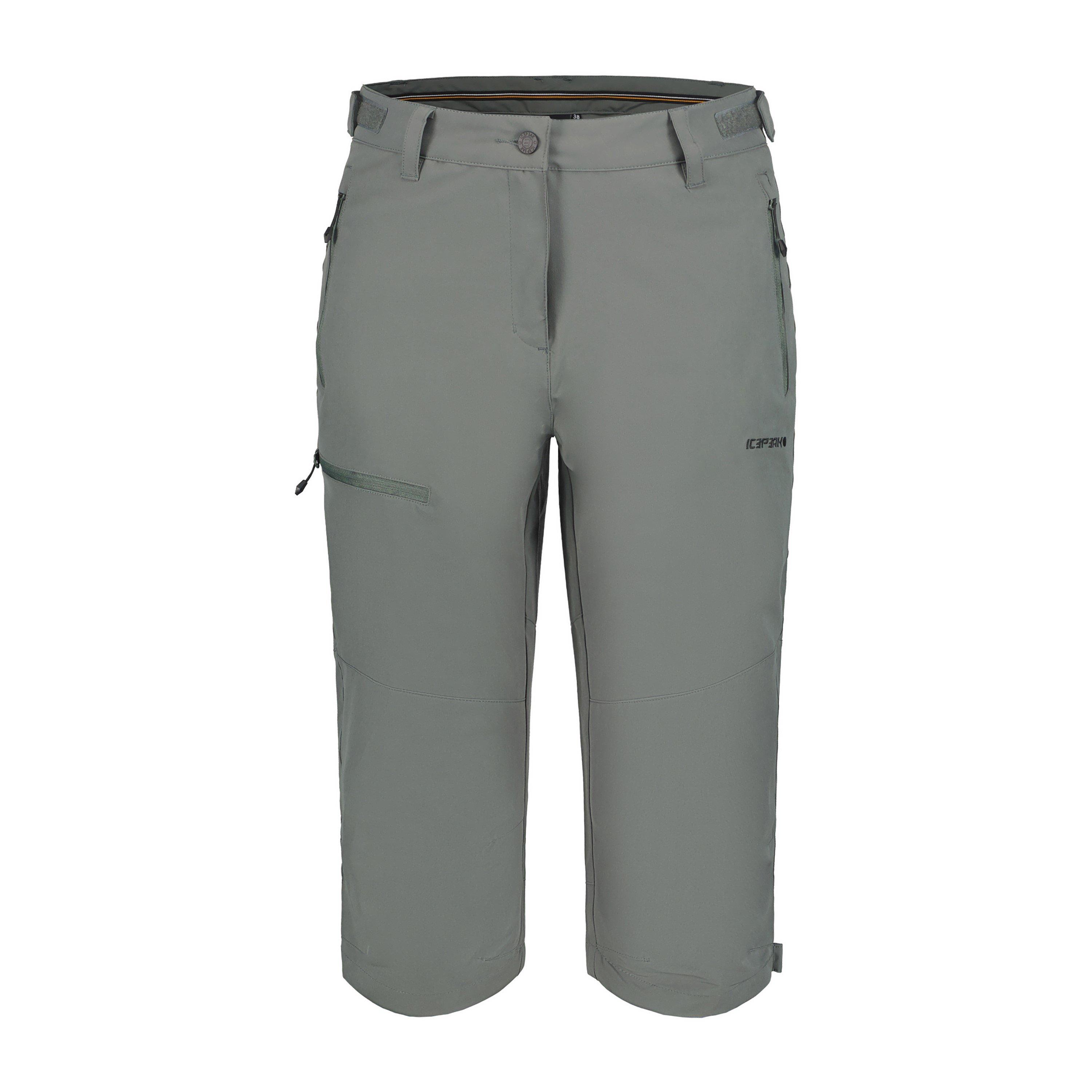 Icepeak Women's Beattie 3/4 Walking Trouser - Dark Olive - 10 (S)