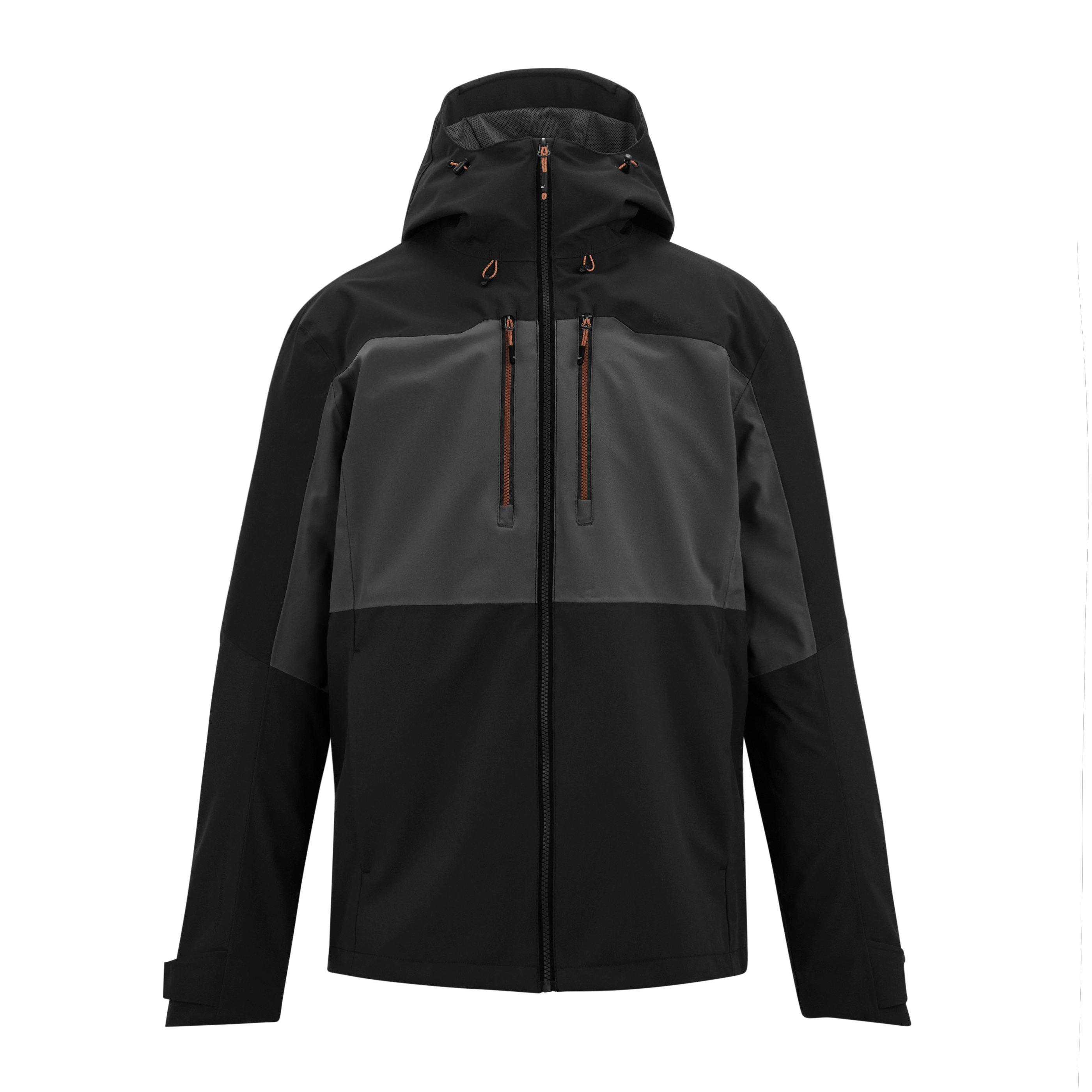 Ash/Blk - Regatta - Men's Maland Waterproof Hooded Jacket - 8