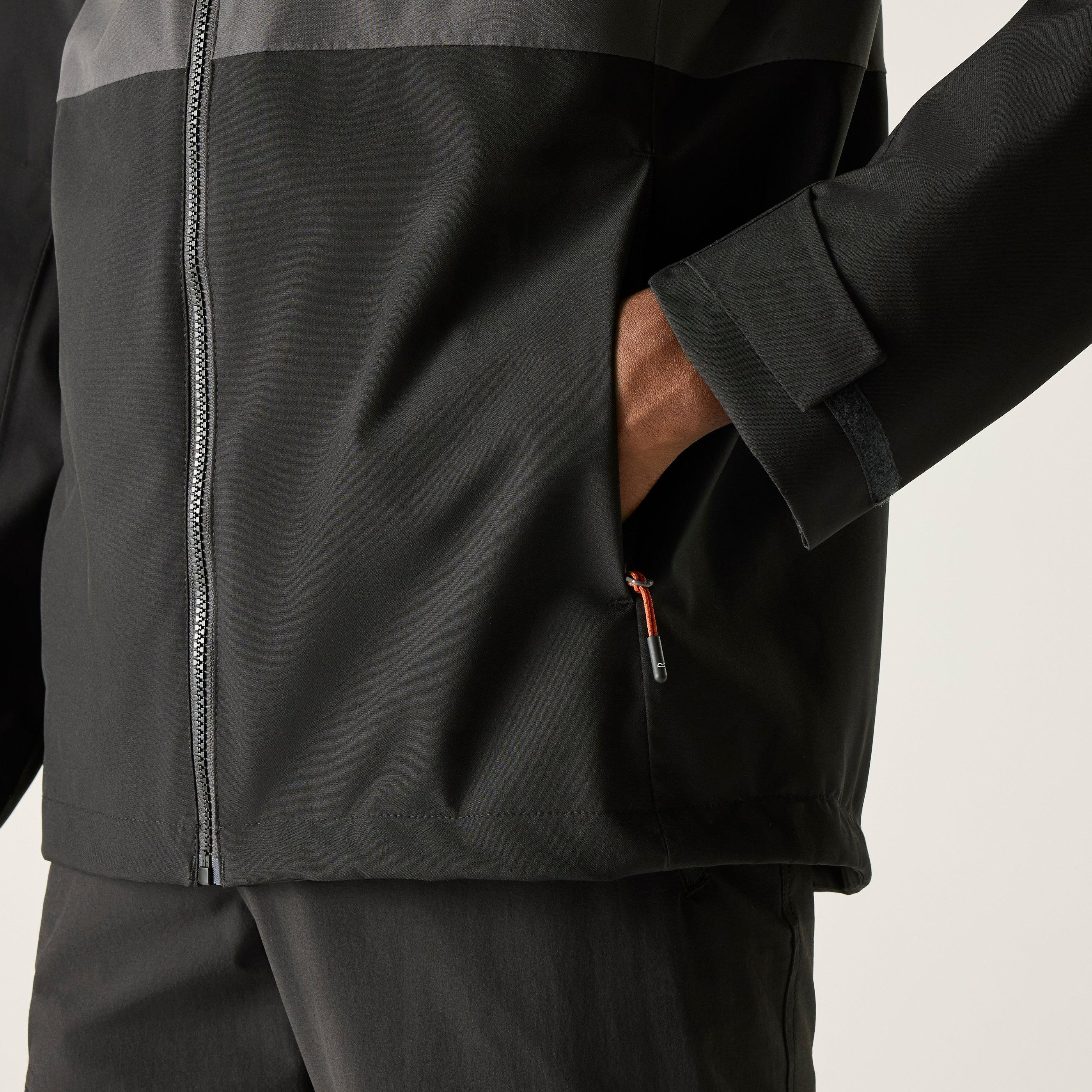 Ash/Blk - Regatta - Men's Maland Waterproof Hooded Jacket - 6
