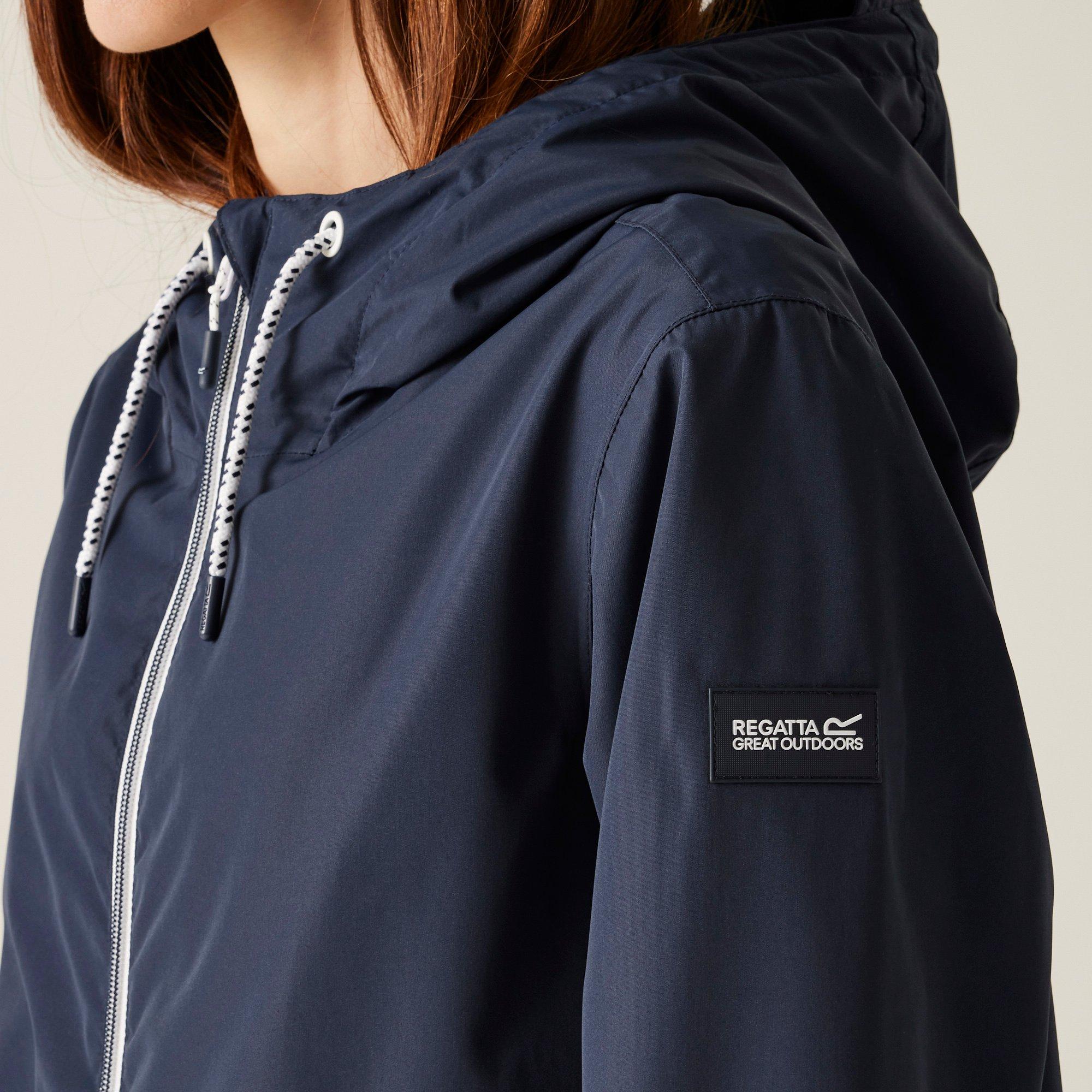 Navy - Regatta - Women's Bayletta II Waterproof Long Sleeve Hooded Jacket - 4